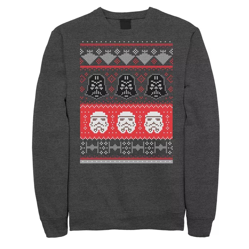 Men's Star Wars Dark Holiday Helmets Sweatshirt,  Product Image