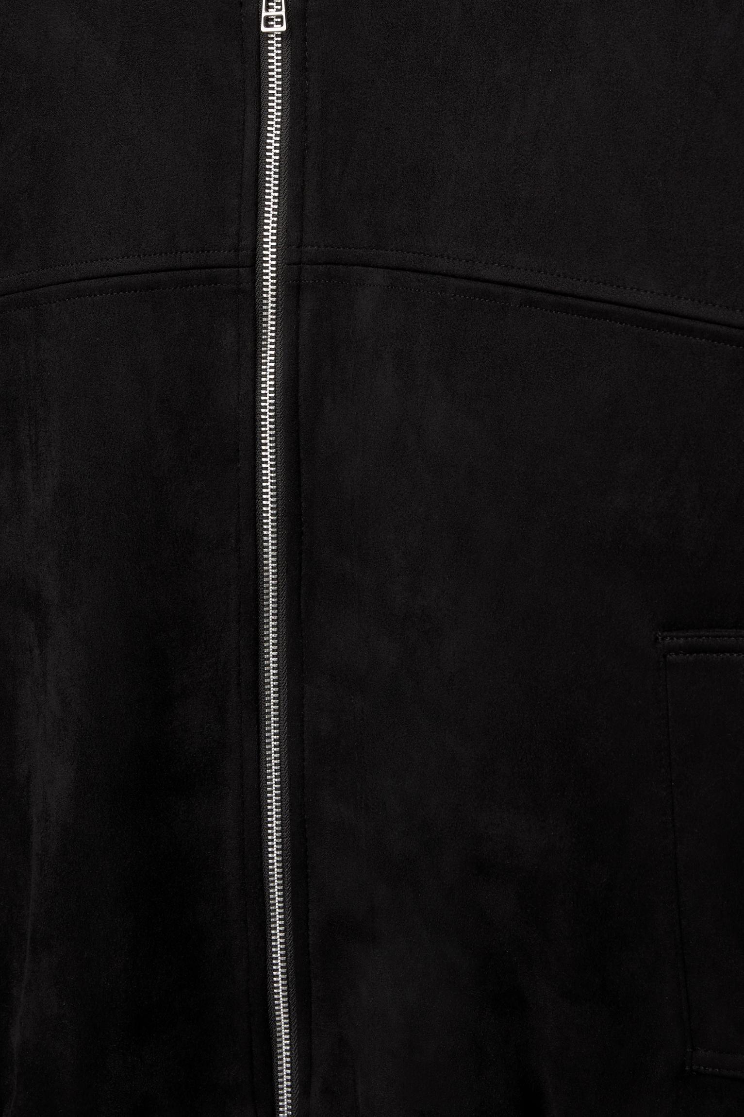 Faux suede bomber jacket Product Image