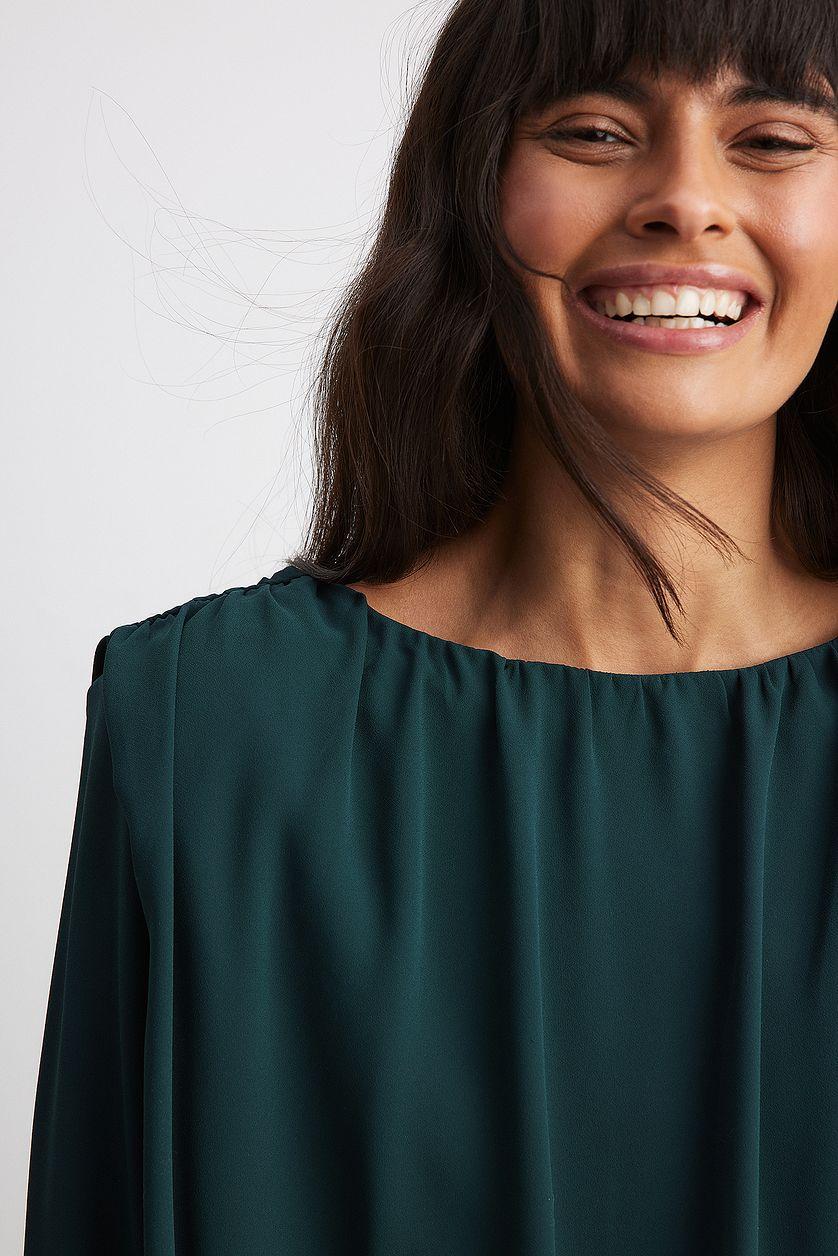 Asymmetric Waist Draped Midi Dress Product Image