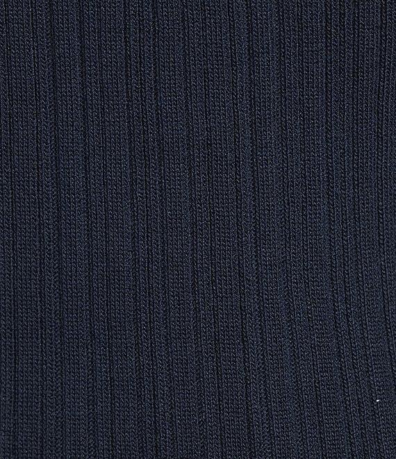 Skies Are Blue Rib Knit High Neck Sleeveless Halter Tank Product Image