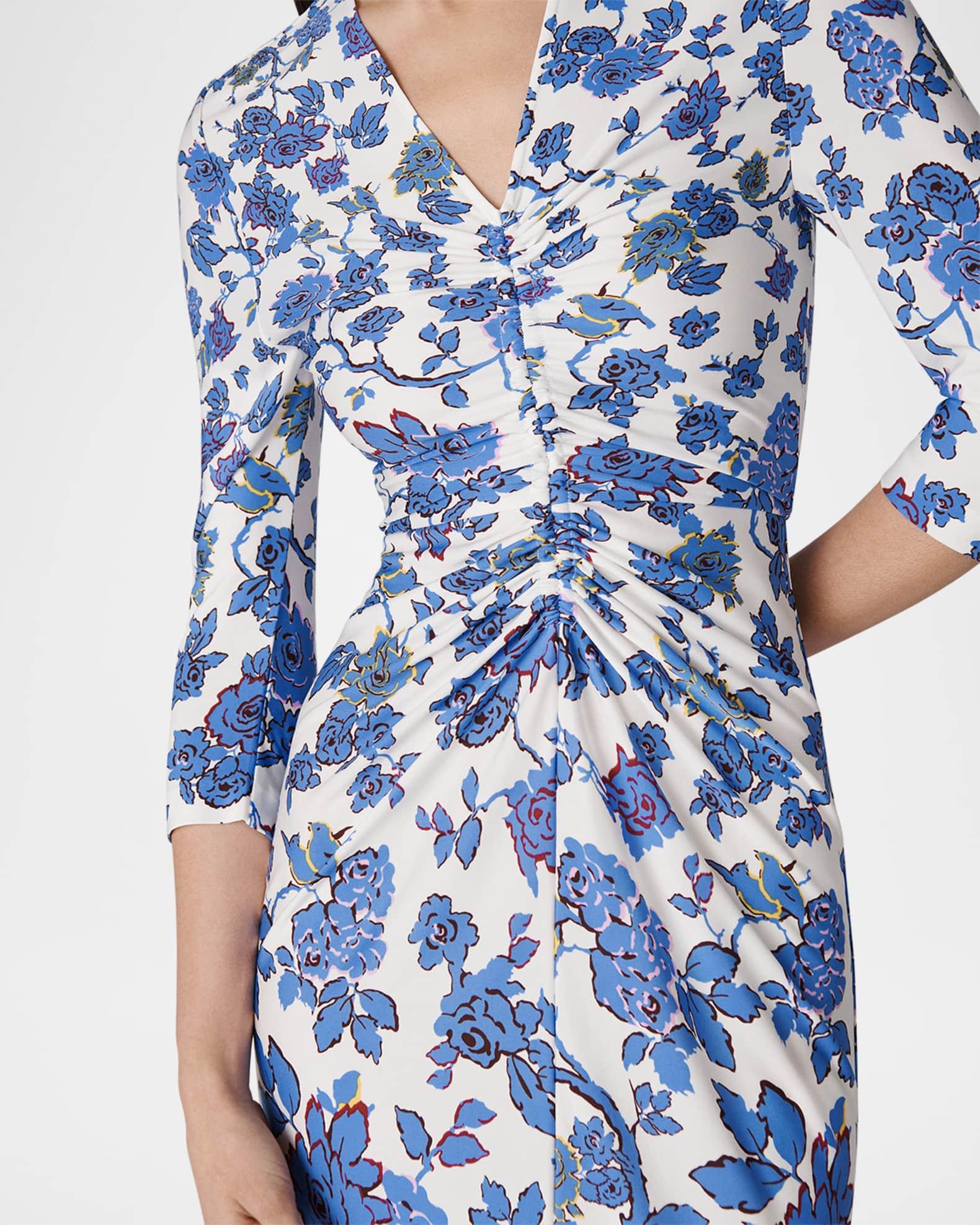 Alba Ruched Floral-Print Maxi Dress Product Image