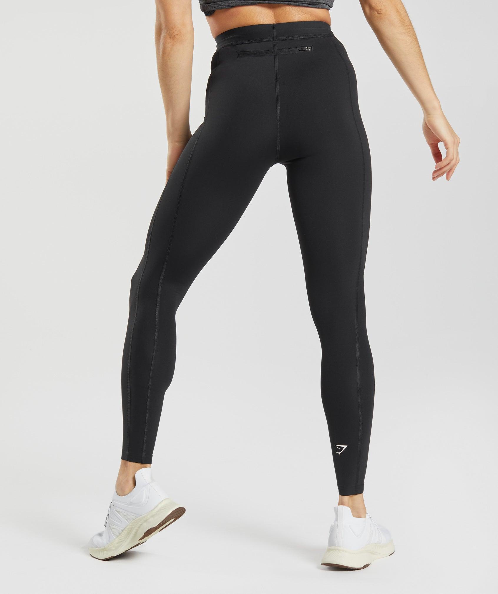 Gymshark Running Leggings - Black Female Product Image