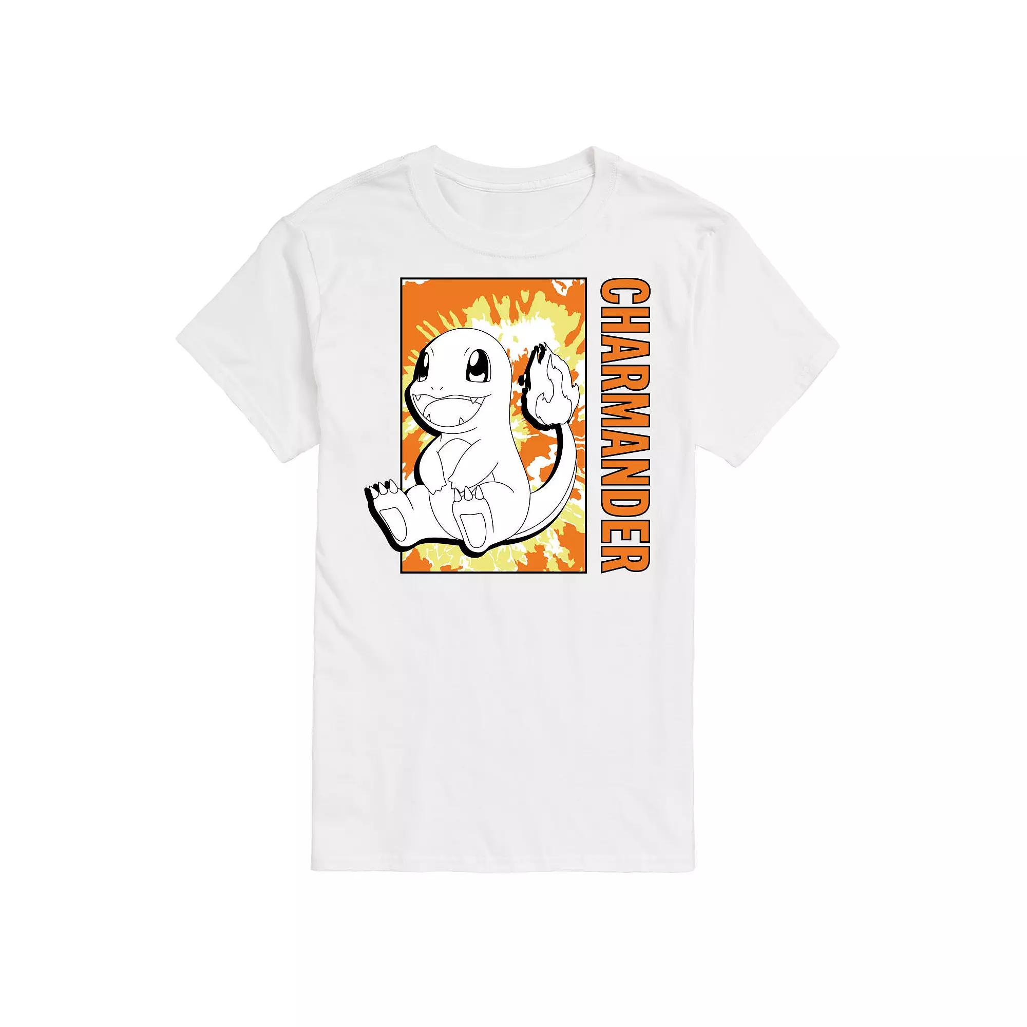 Men's Pokemon Tie Dye Charmander Tee,  Product Image