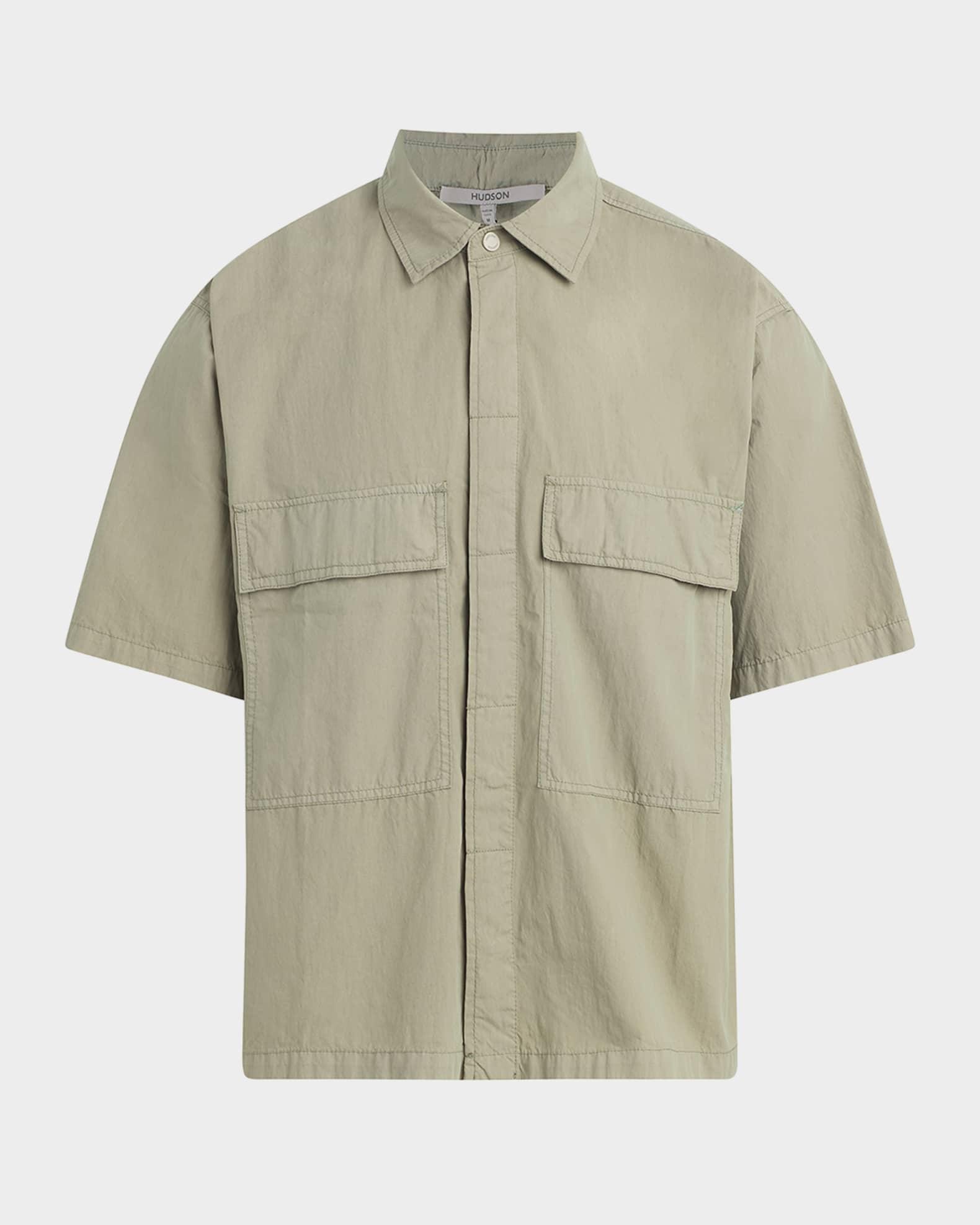 Men's Cotton-Blend Utility Shirt Product Image