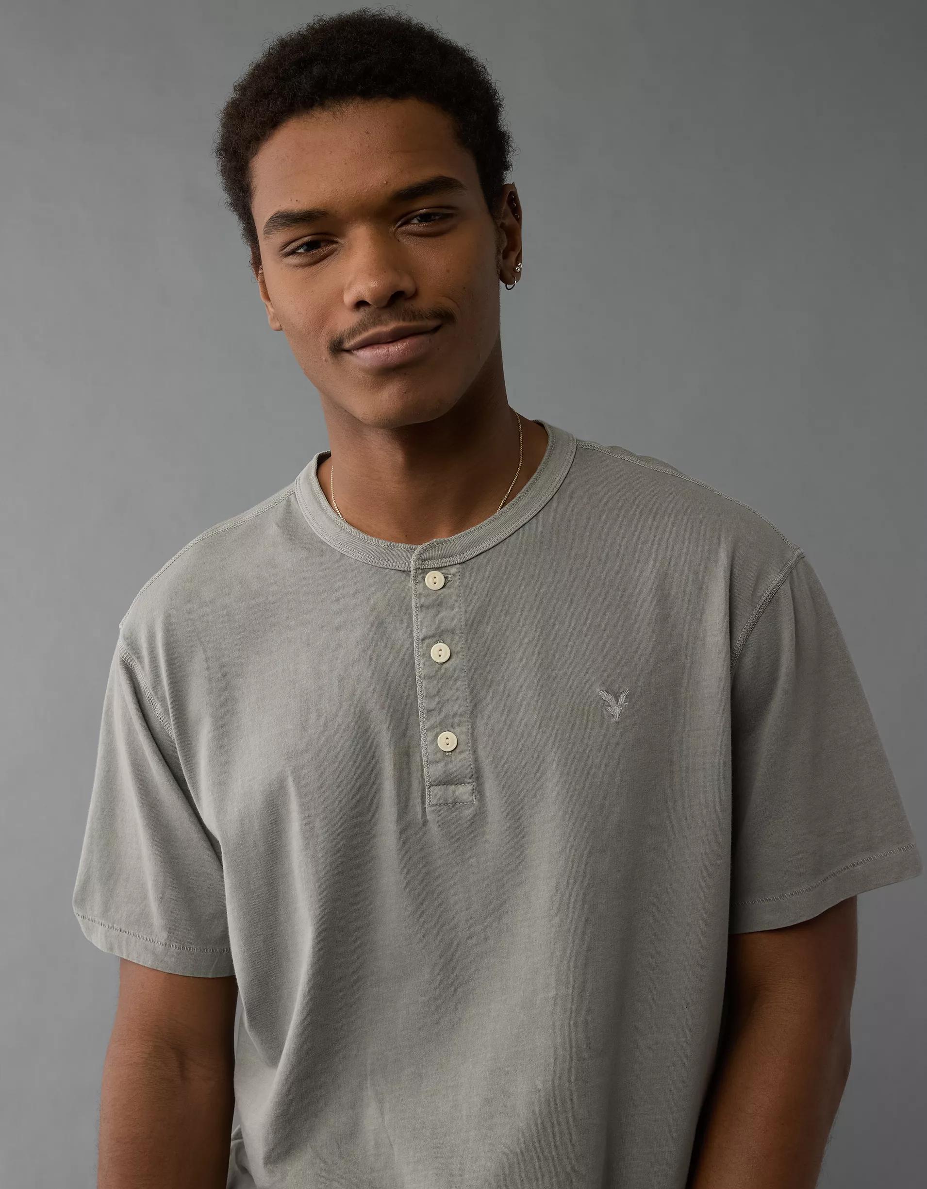 AE Lived-In Henley T-Shirt Product Image