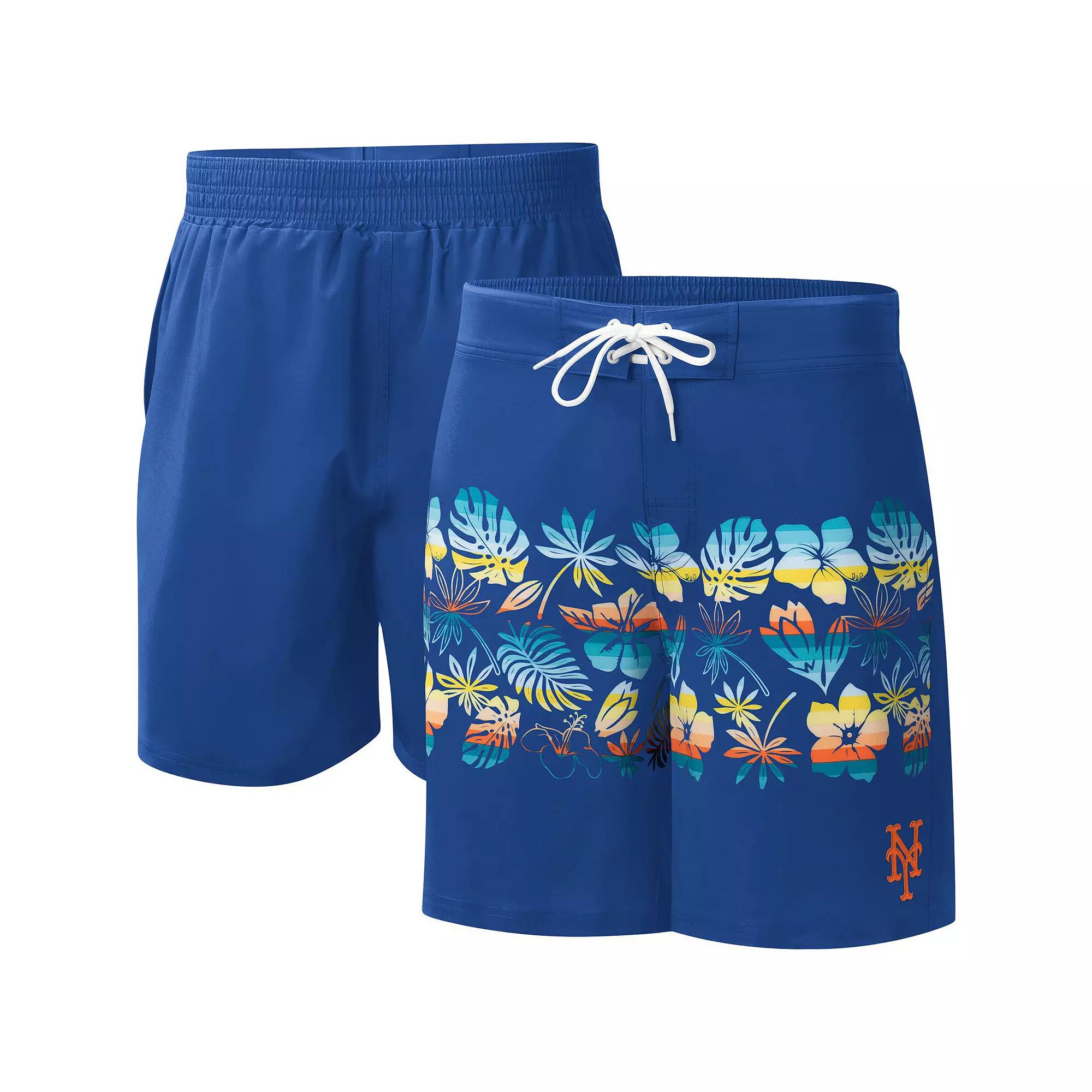 Men's G-III Sports by Carl Banks Navy Atlanta Braves Breeze Volley Swim Shorts,  Product Image