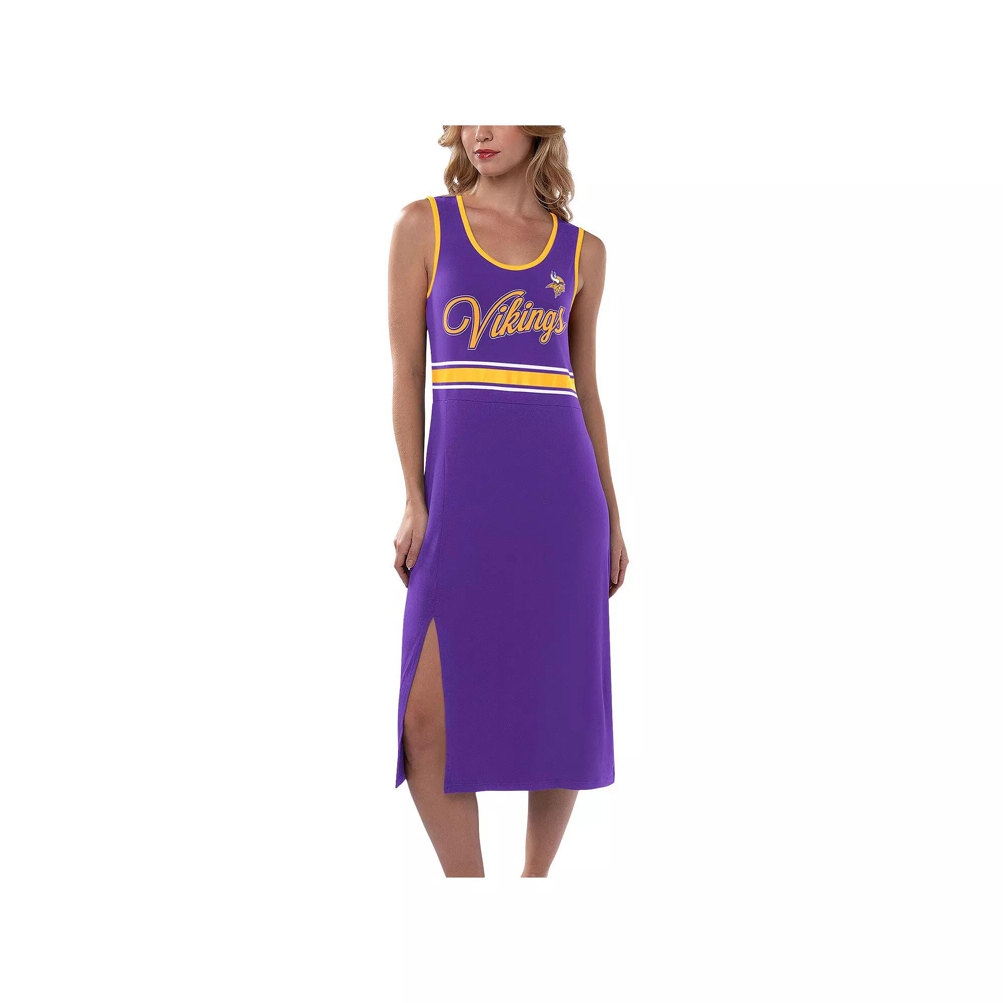 Women's G-III 4Her by Carl Banks Purple Minnesota Vikings Main Field Maxi Dress, Size: XL Product Image