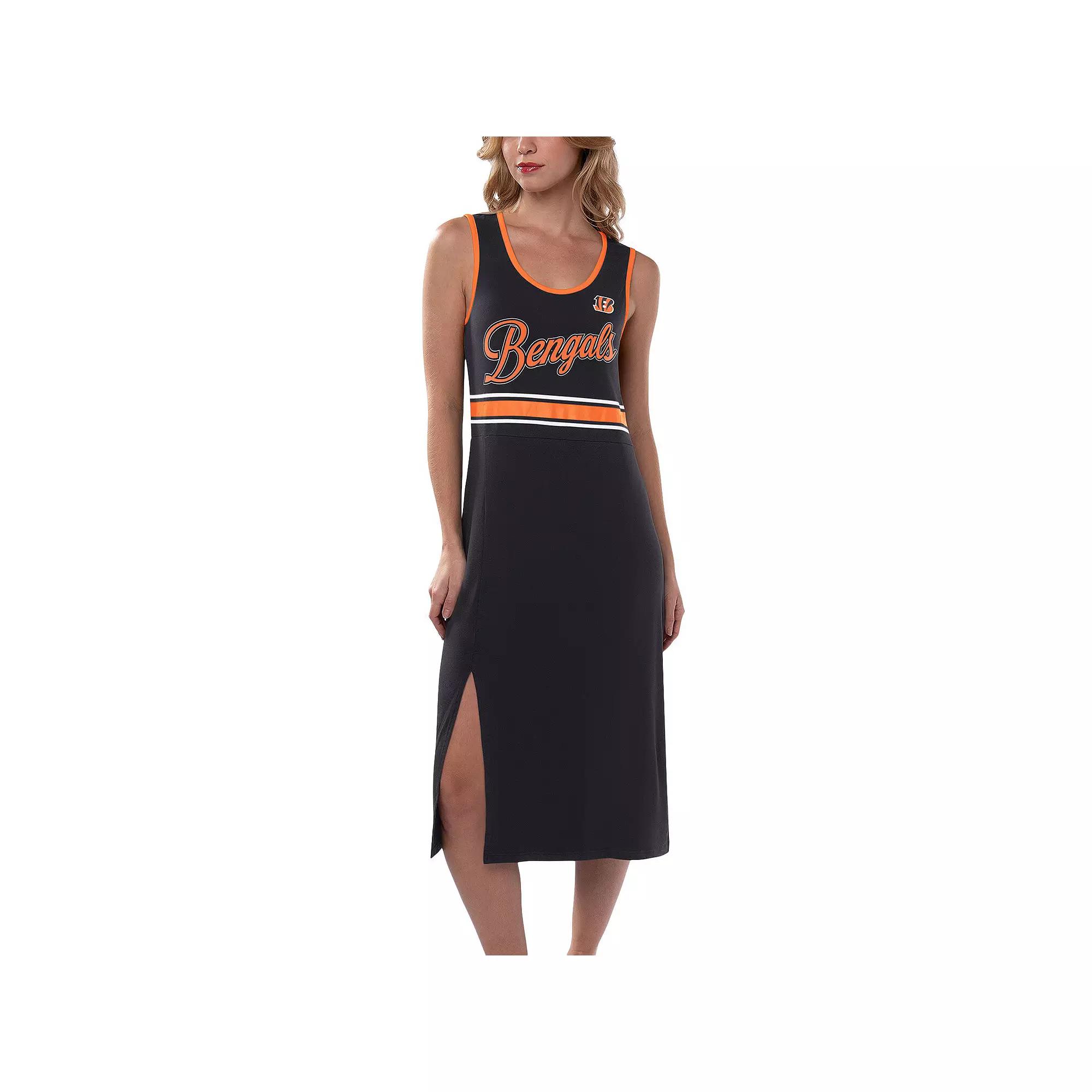 Women's G-III 4Her by Carl Banks Black Cincinnati Bengals Main Field Maxi Dress,  Product Image