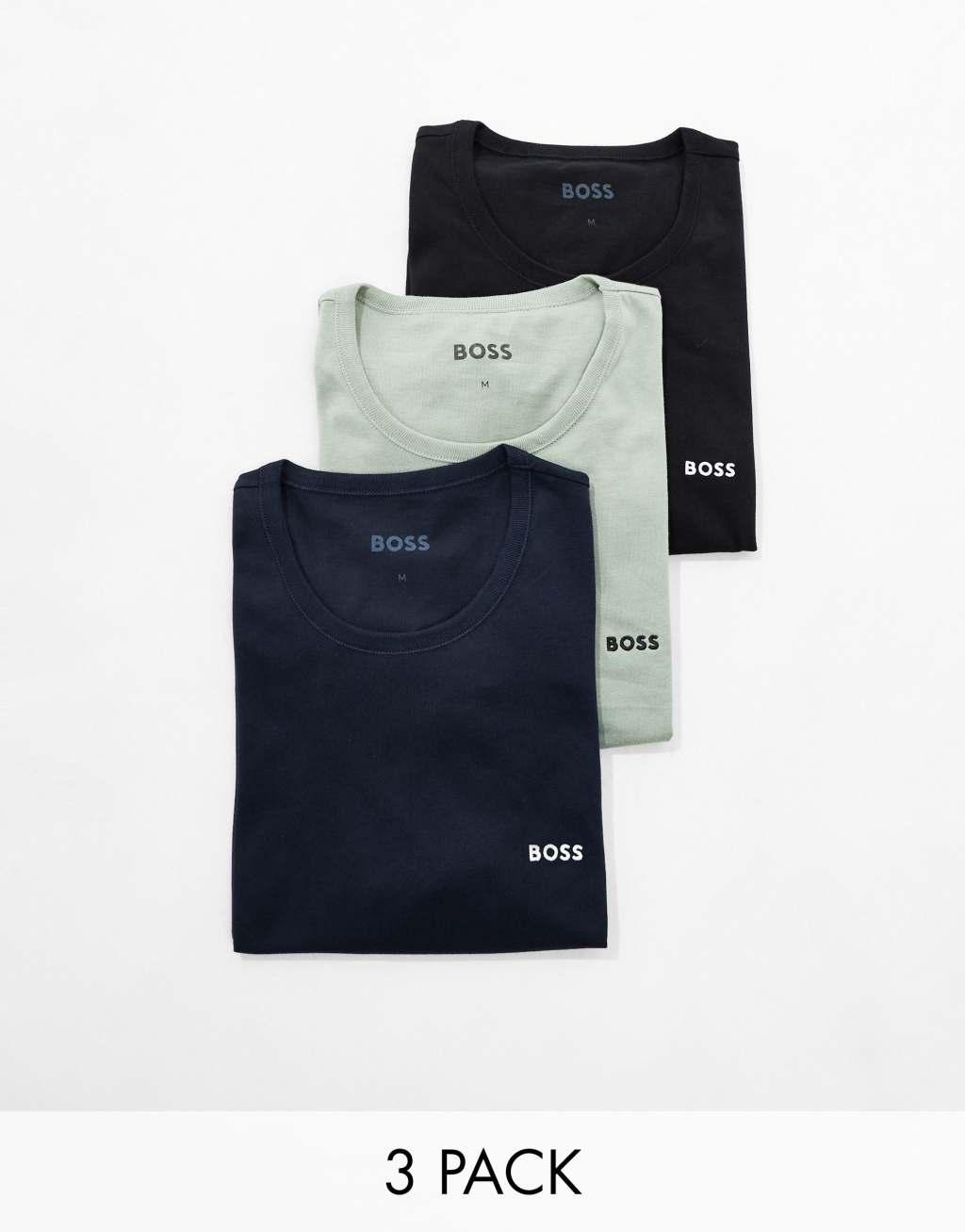 BOSS Bodywear 3 pack T-shirt in multi Product Image