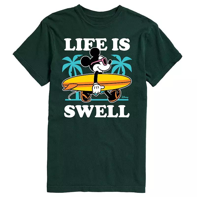 Disney's Mickey Mouse Men's Palm Trees "Life Is Swell" Graphic Tee,  Product Image