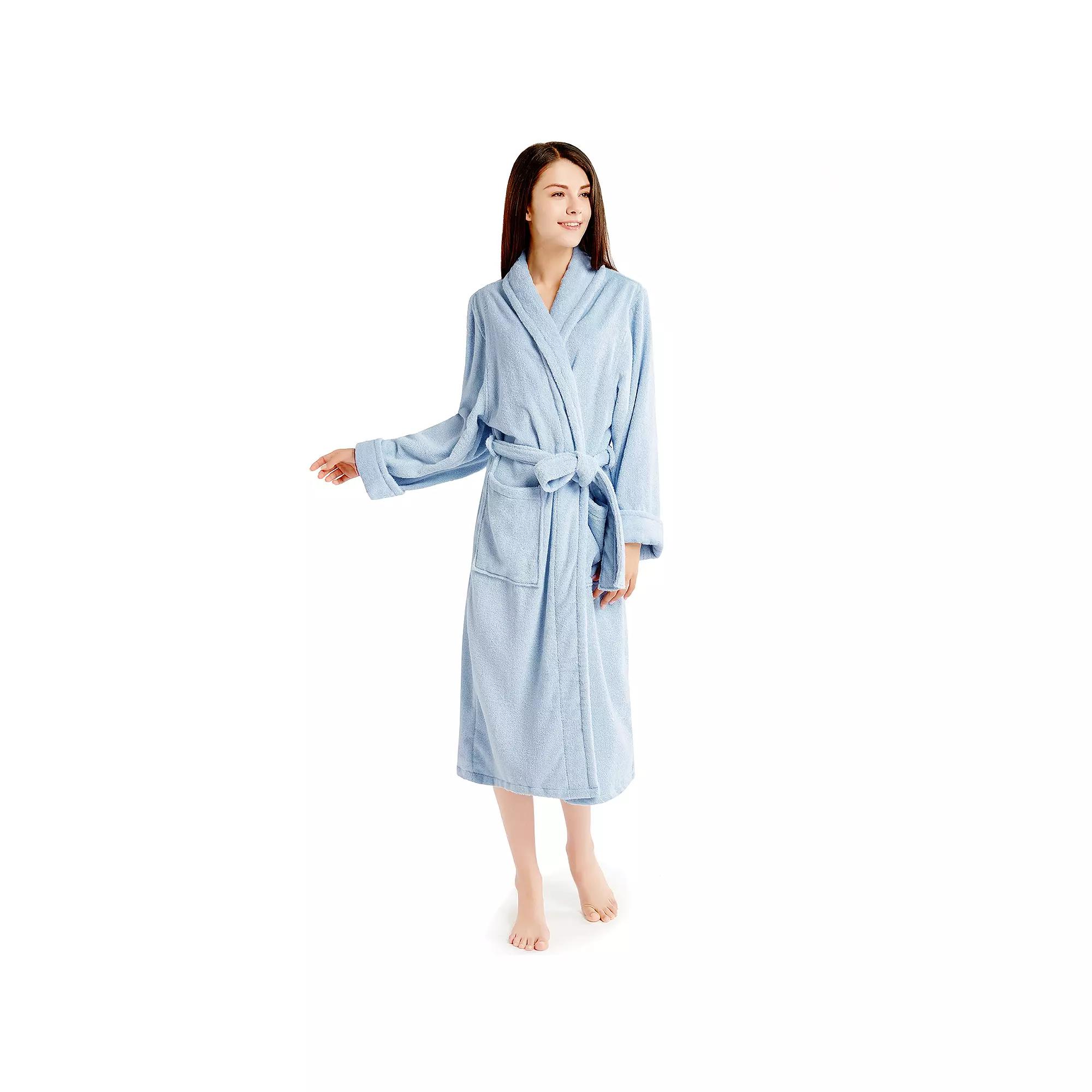 INK+IVY Women's Cotton Terry Robe,  Product Image