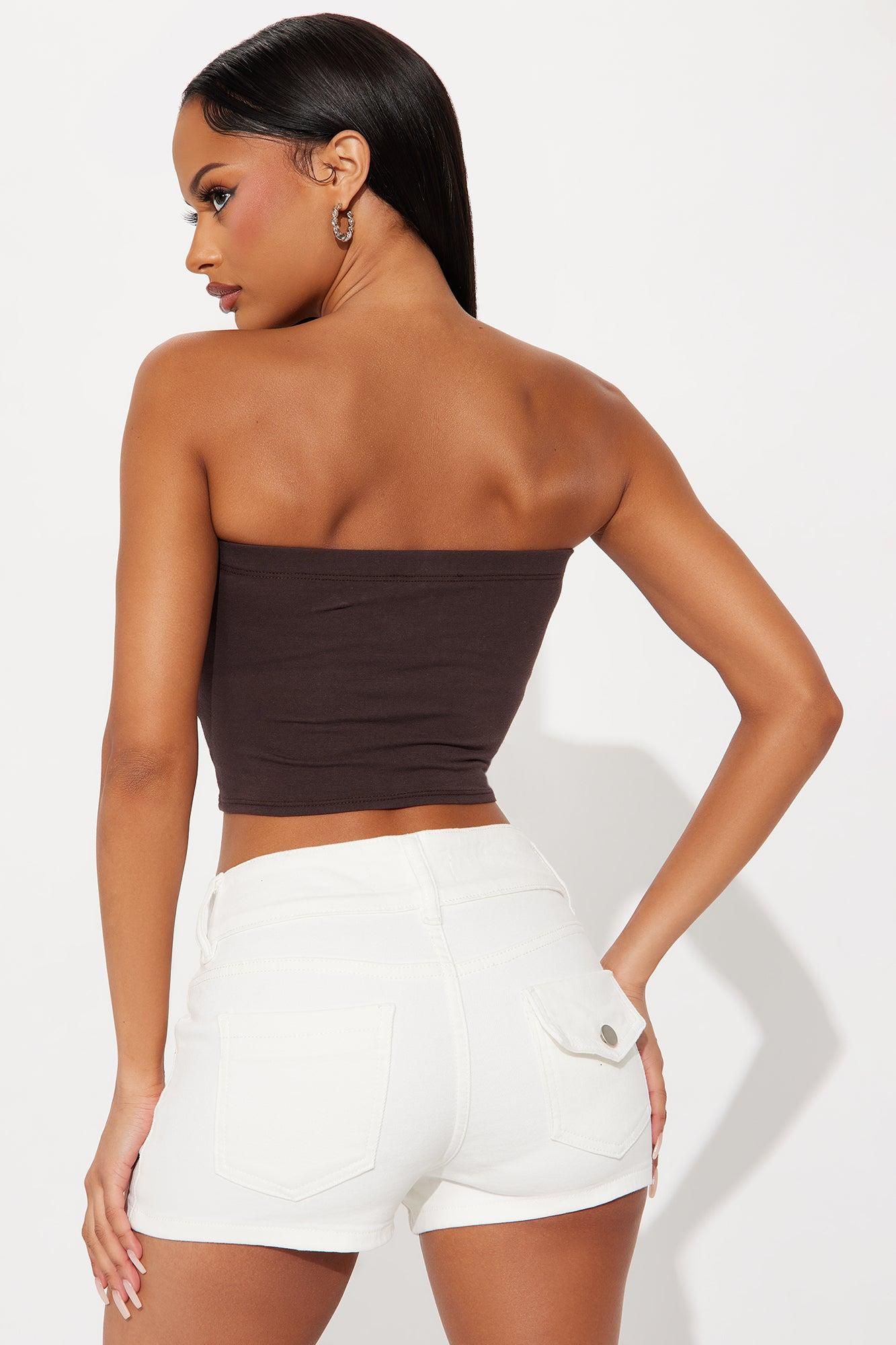 Free Love Tube Top - Brown Female Product Image