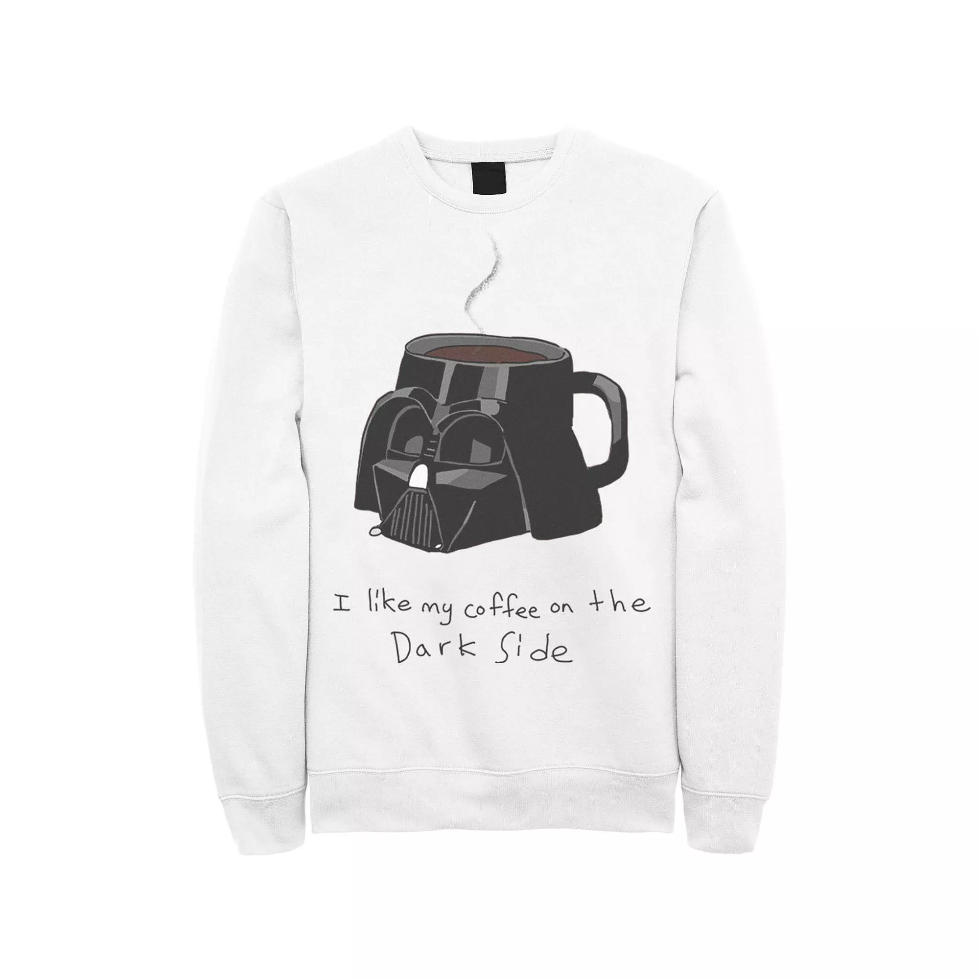 Men's Star Wars Darth Vader Mug I Like My Coffee On The Dark Side Sweatshirt,  Product Image