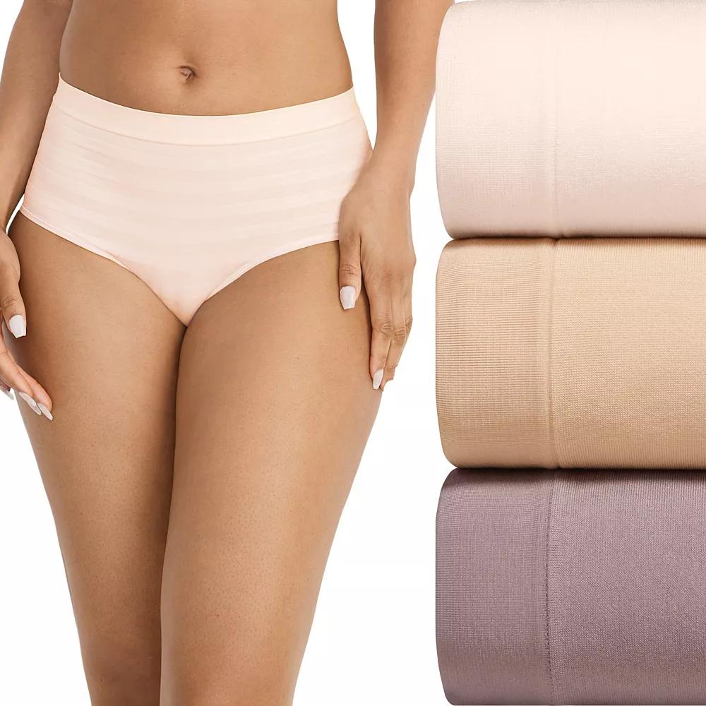 Women's Jockey® 3-pk. Seamfree® Brief Panty Set 4431, Size: Small, Cosmetic Team Product Image