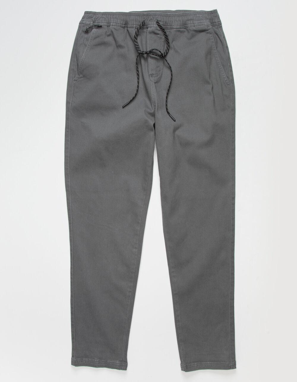 RSQ Mens Twill Pull On Pants - GRAVEL Product Image