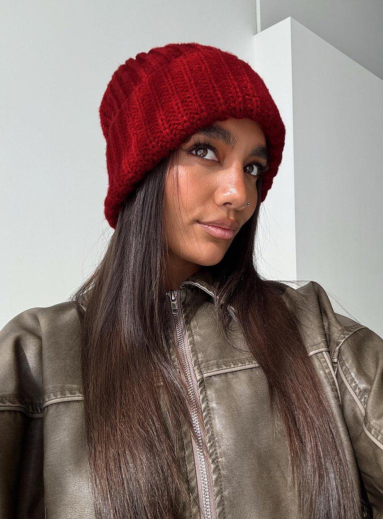 Cold Out There Beanie Red Product Image