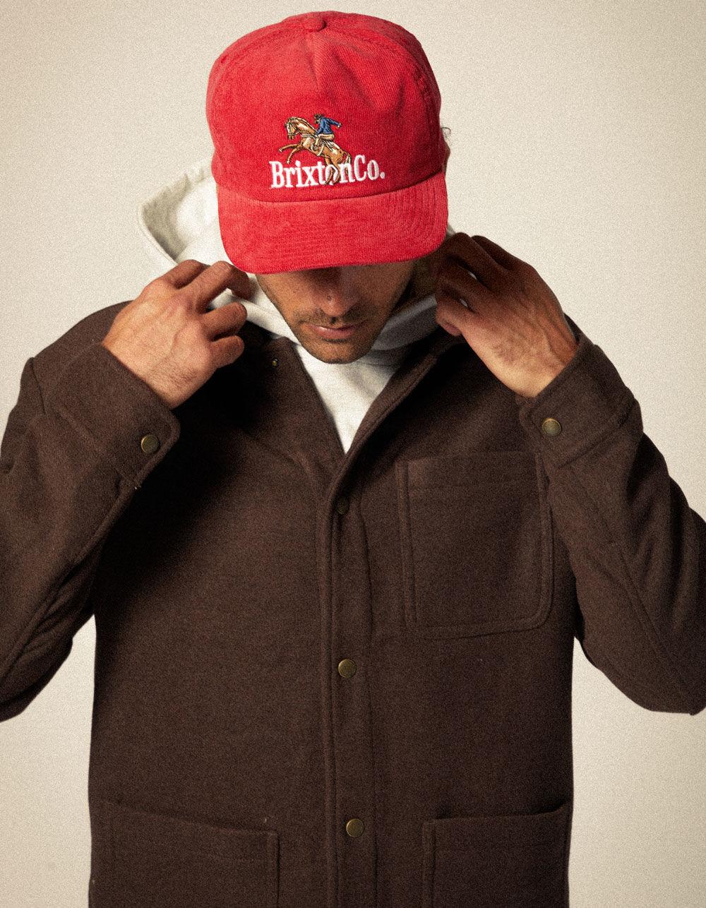 BRIXTON Inwood Snapback Hat - RED Product Image