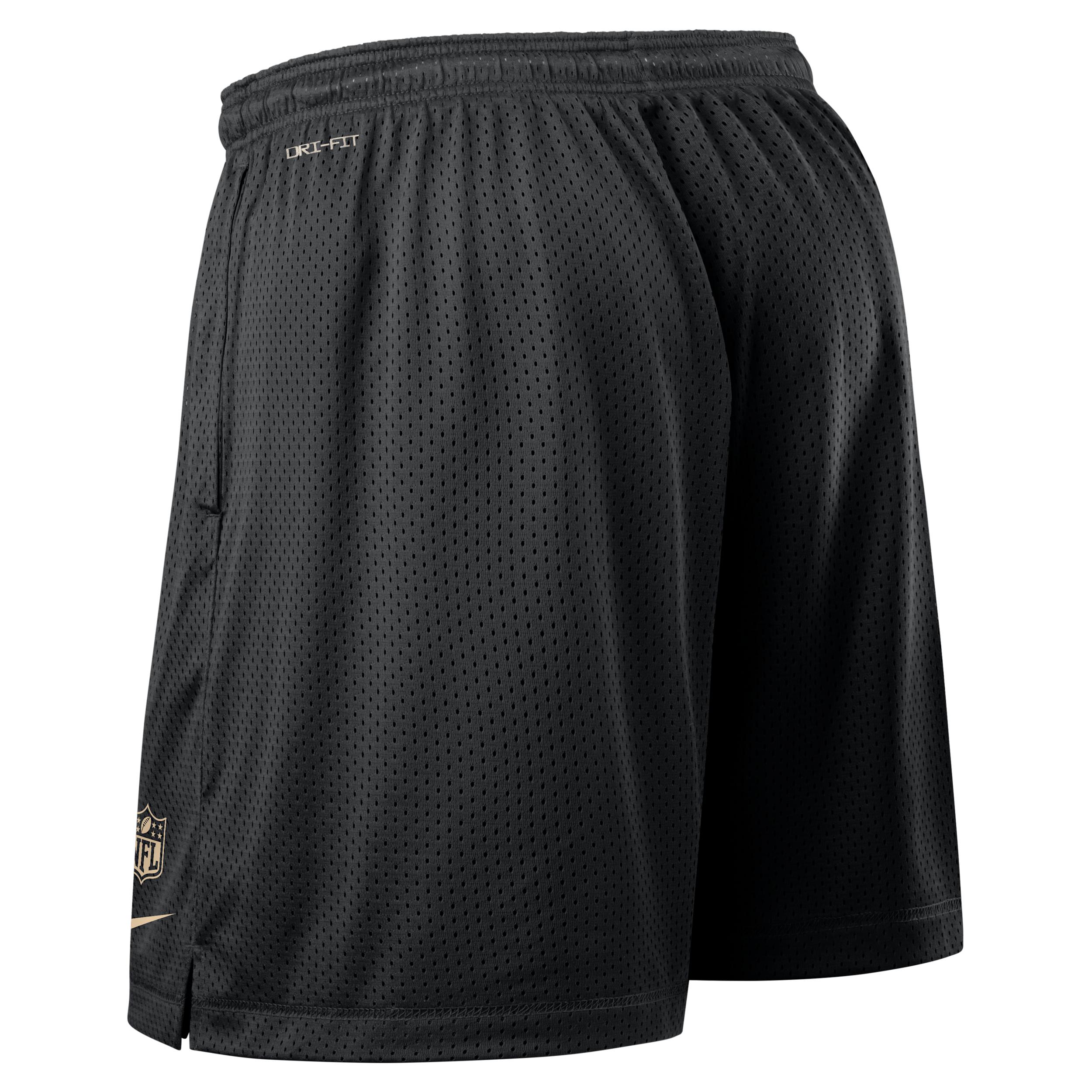 New Orleans Saints Sideline Reversible Mens Nike Mens Dri-FIT NFL Shorts | 03BF096N7W-N9J Product Image