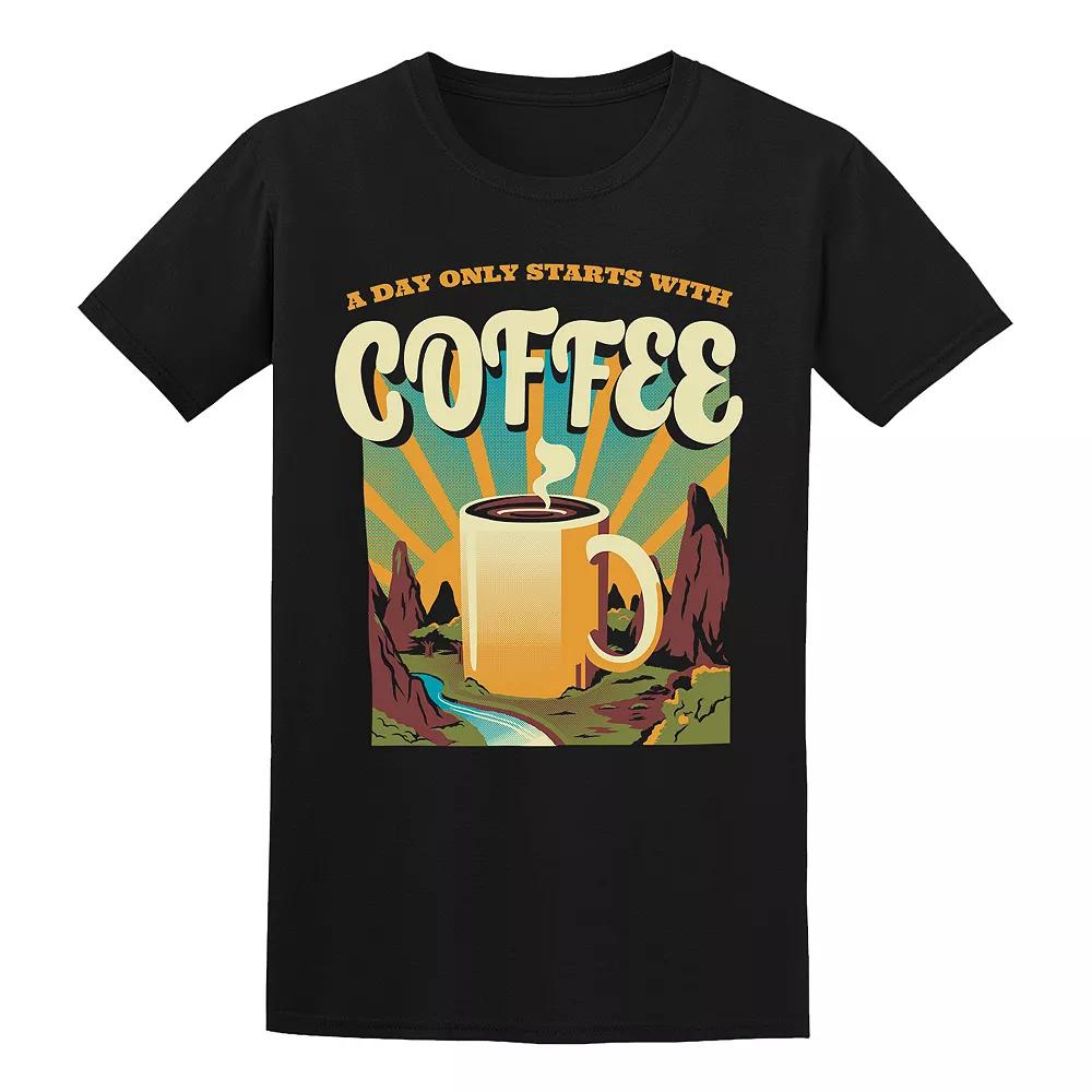 Men's COLAB89 by Threadless Good Morning Tee, Size: XXL, Black Product Image