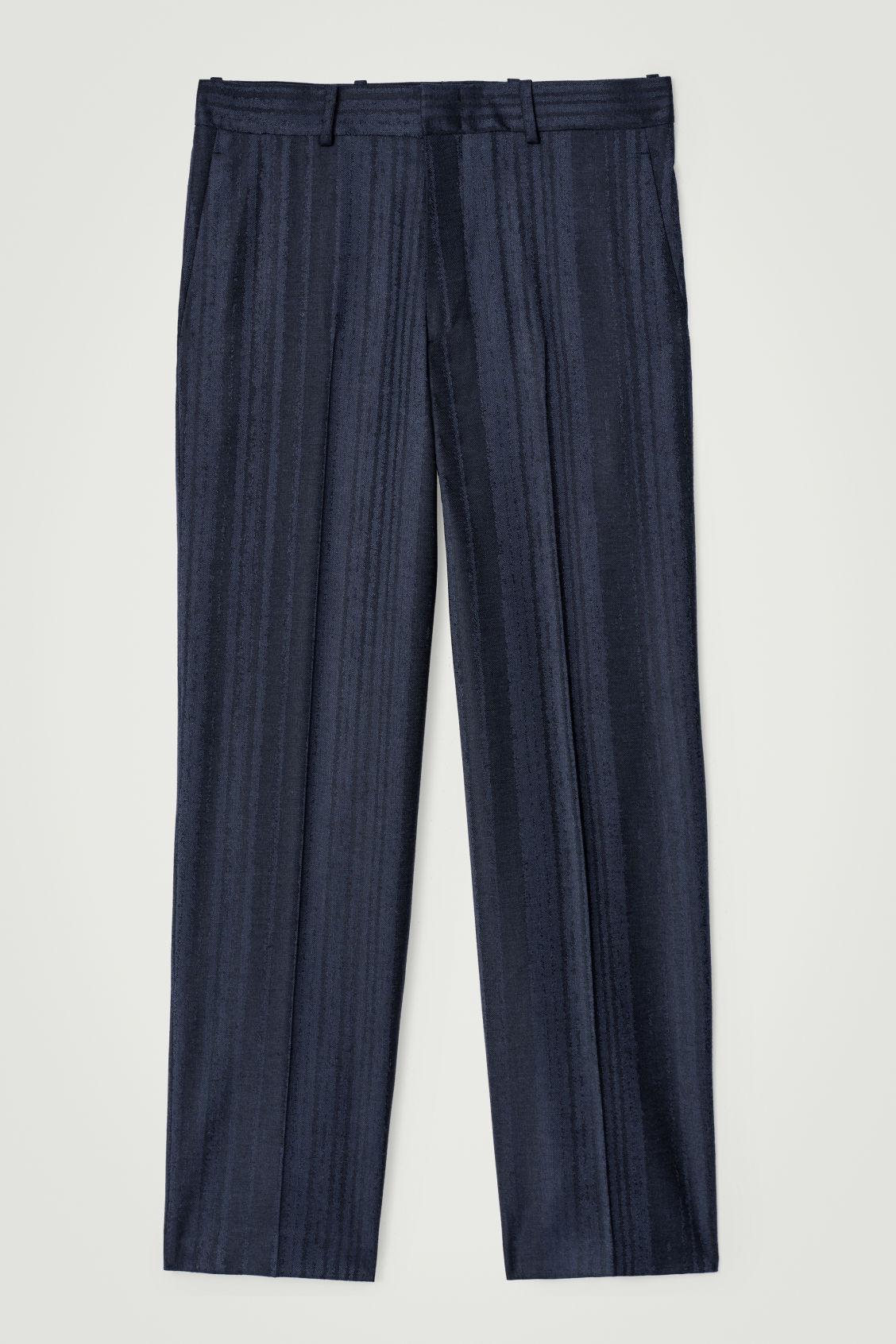 JACQUARD STRAIGHT-LEG PANTS Product Image