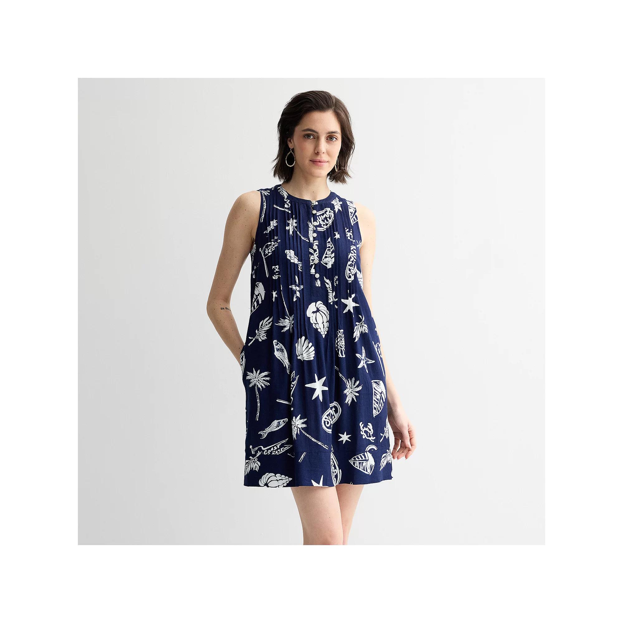 Women's Sonoma Goods For Life® Sleeveless Pintuck Dress,  Product Image