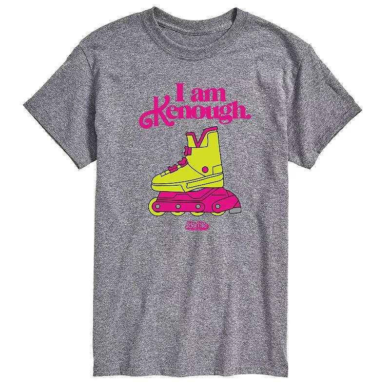Mens Barbie The Movie Kenough Rollerblades Graphic Tee Grey Gray Product Image