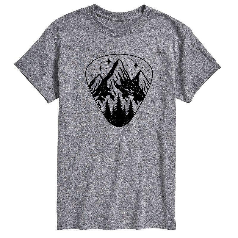 Men's Guitar Pick Outdoor Scene Tee,  Product Image