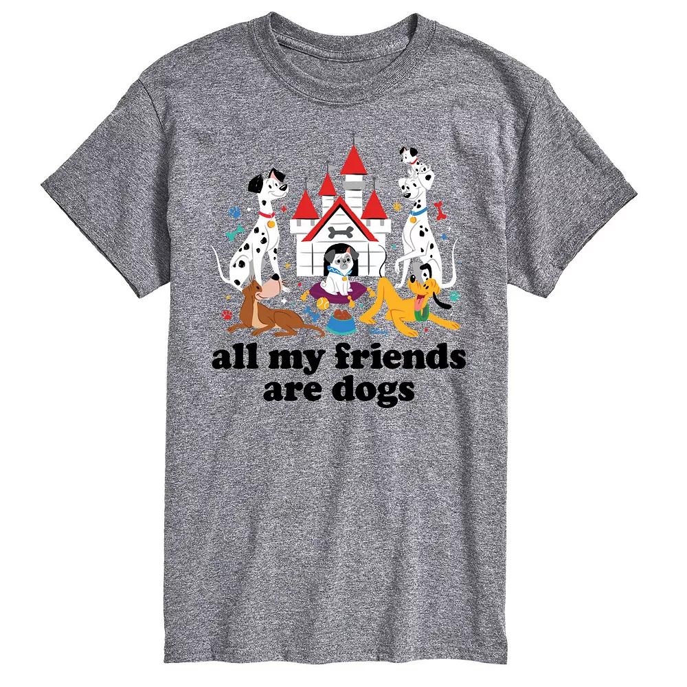 Disney Men's All My Friends Are Dogs Graphic Tee,  Product Image