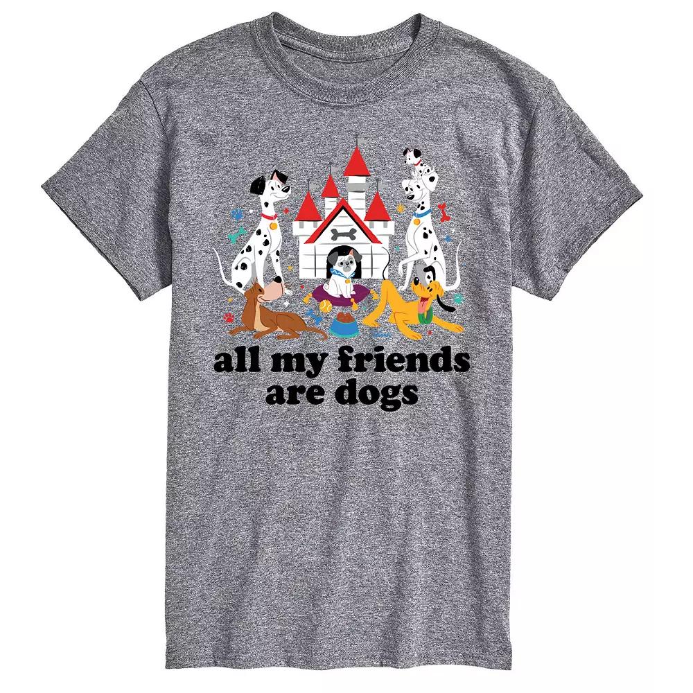 Disney Men's All My Friends Are Dogs Graphic Tee,  Product Image