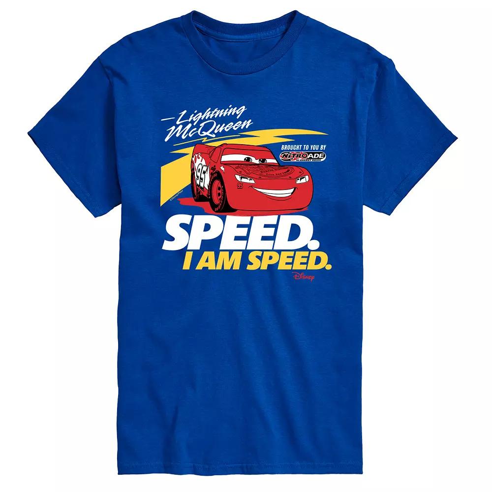 Disney / Pixar's Lightening McQueen Cars Men's Speed I am Speed Graphic Tee,  Product Image
