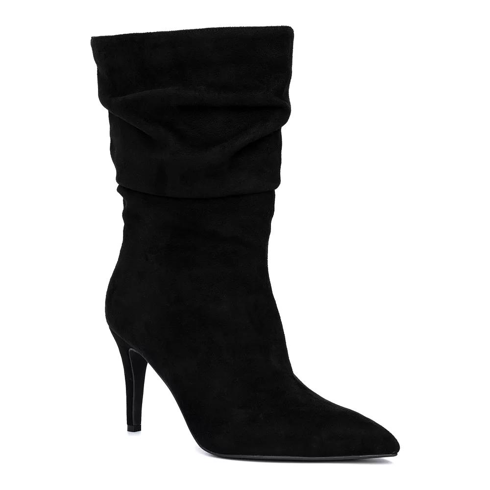 Fashion to Figure Fiona Womens Heeled Mid Calf Boots Product Image