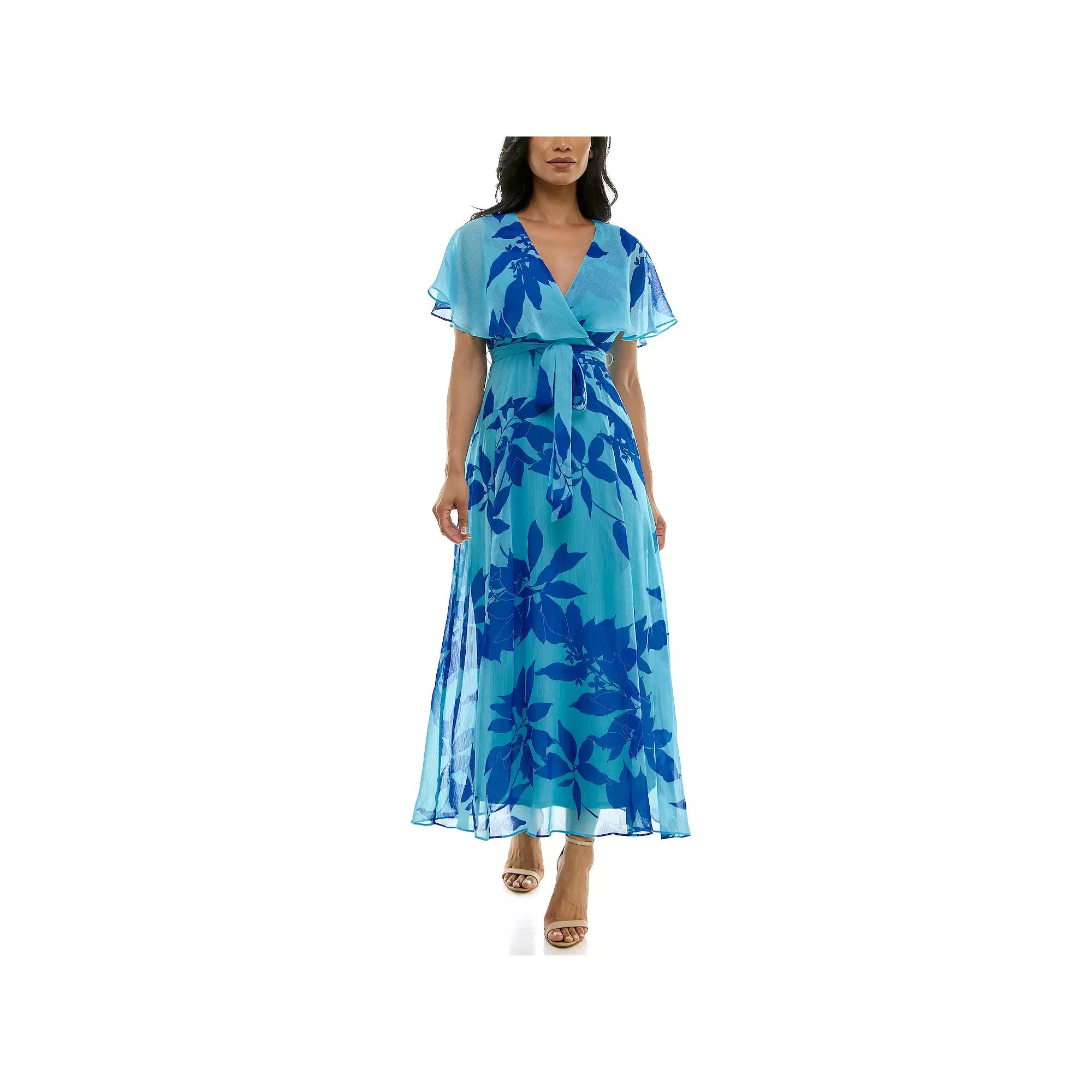 Women's Maison Tara Capelet Maxi Dress Dress, Size: 12, Royal Product Image