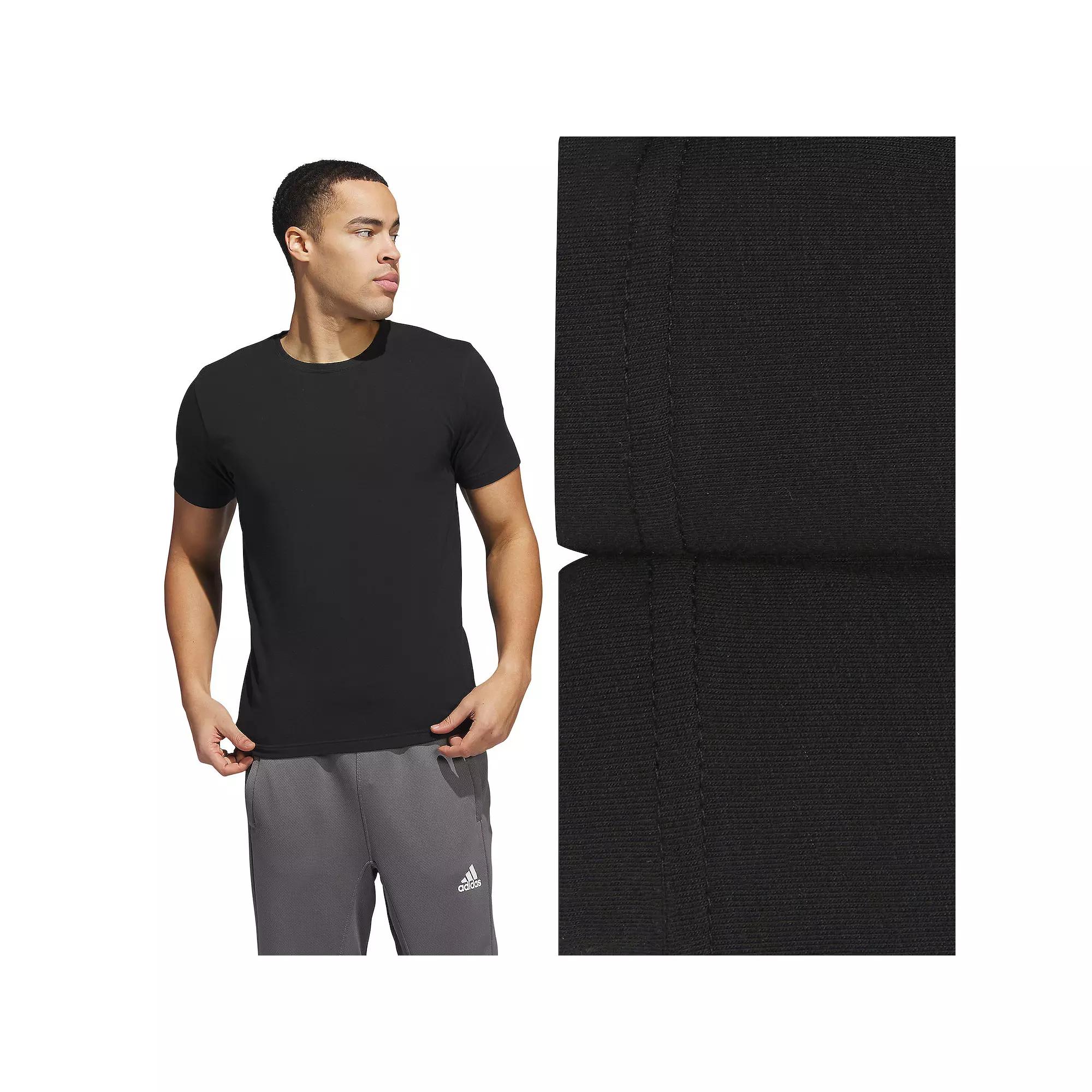 Men's adidas 2-pack Stretch Cotton Crew Tees,  Product Image