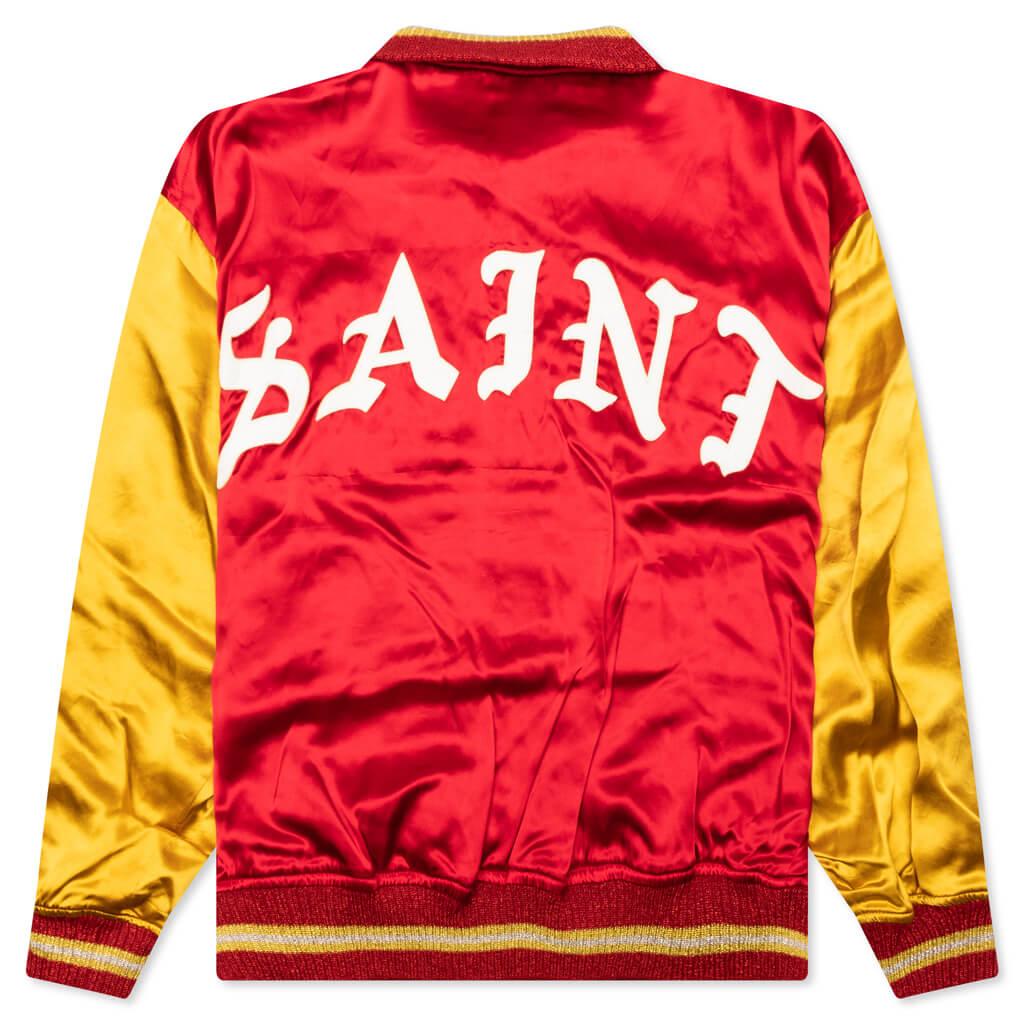 Saint Varsity Jacket - Red Male Product Image