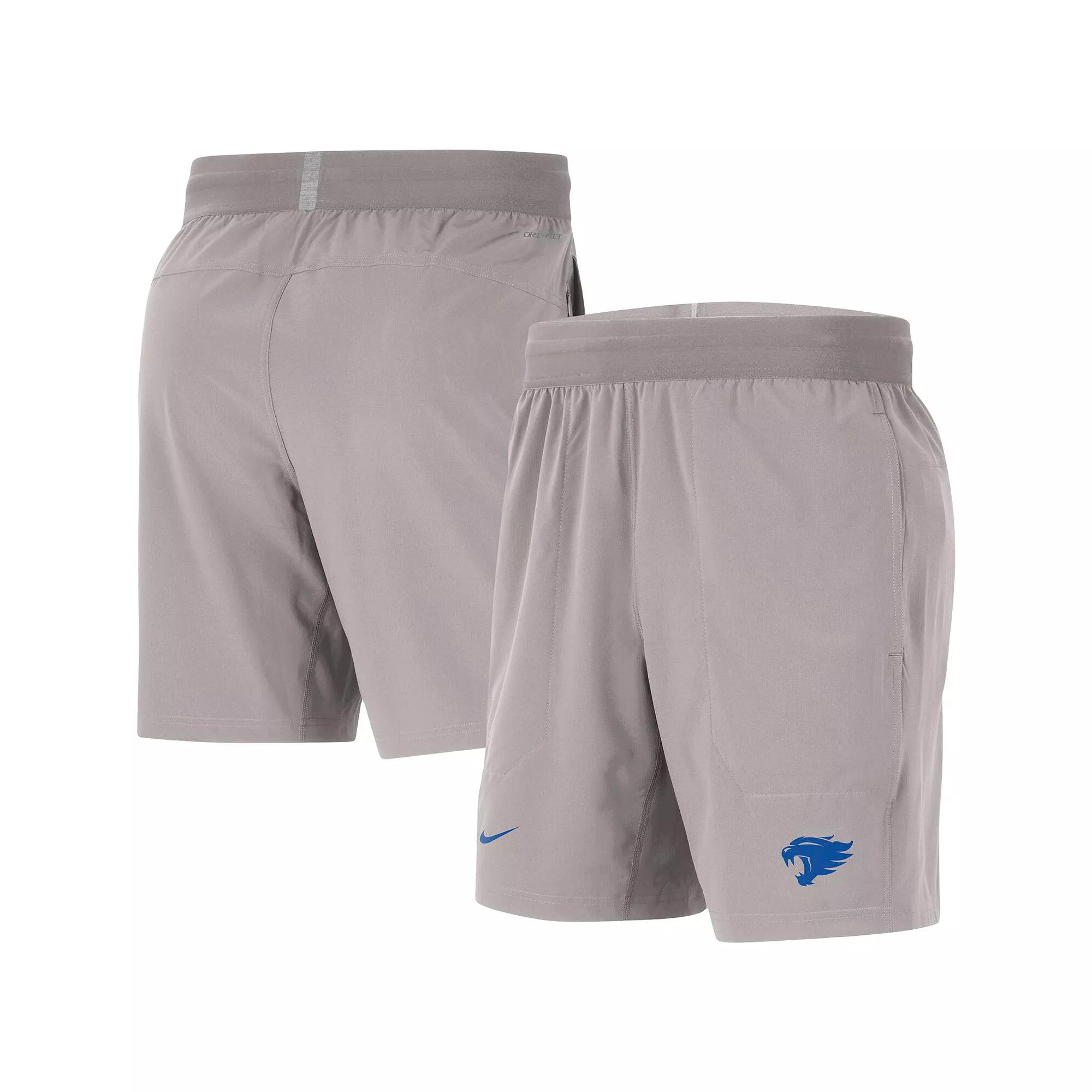 Men's Nike  Gray Kentucky Wildcats Player Performance Shorts, Size: XL, Grey Product Image