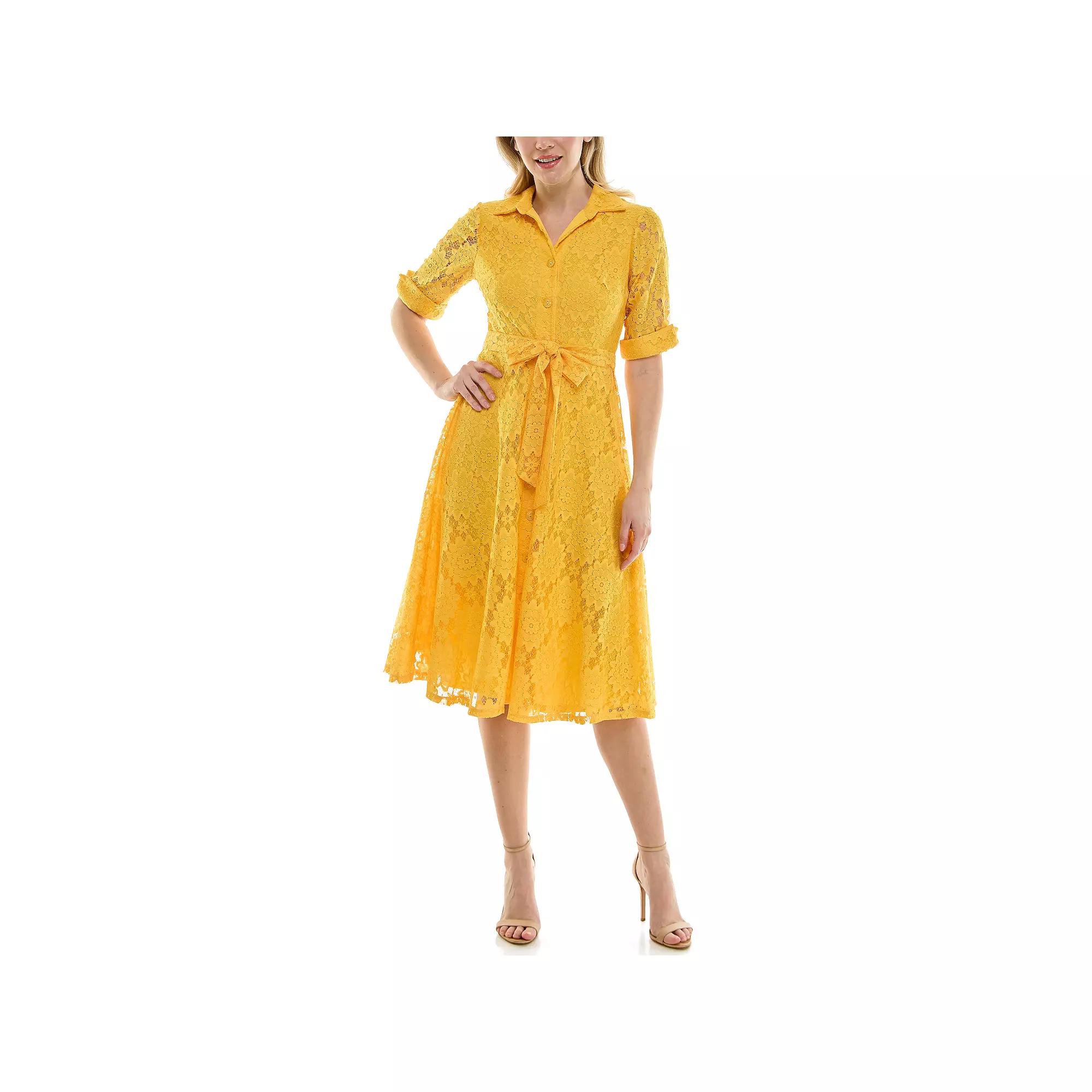 Women's Maison Tara Lace Shirt Dress,  Product Image