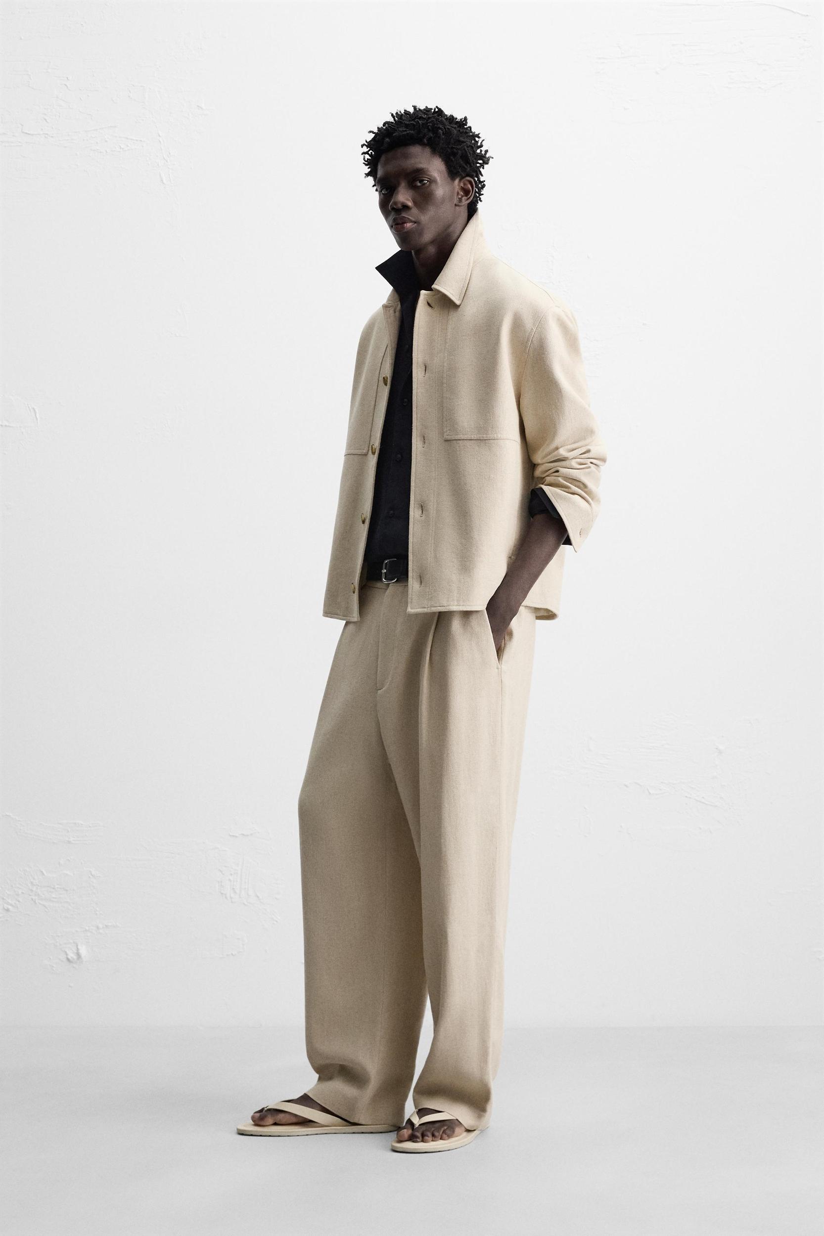 LINEN - COTTON OVERSHIRT Product Image