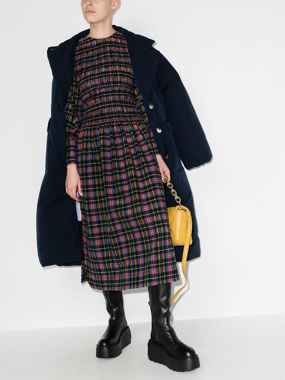 seersucker smocked midi dress Product Image