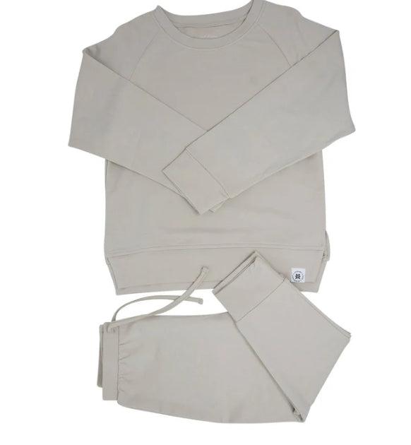 Sweet bamboo crew neck jogger set Product Image