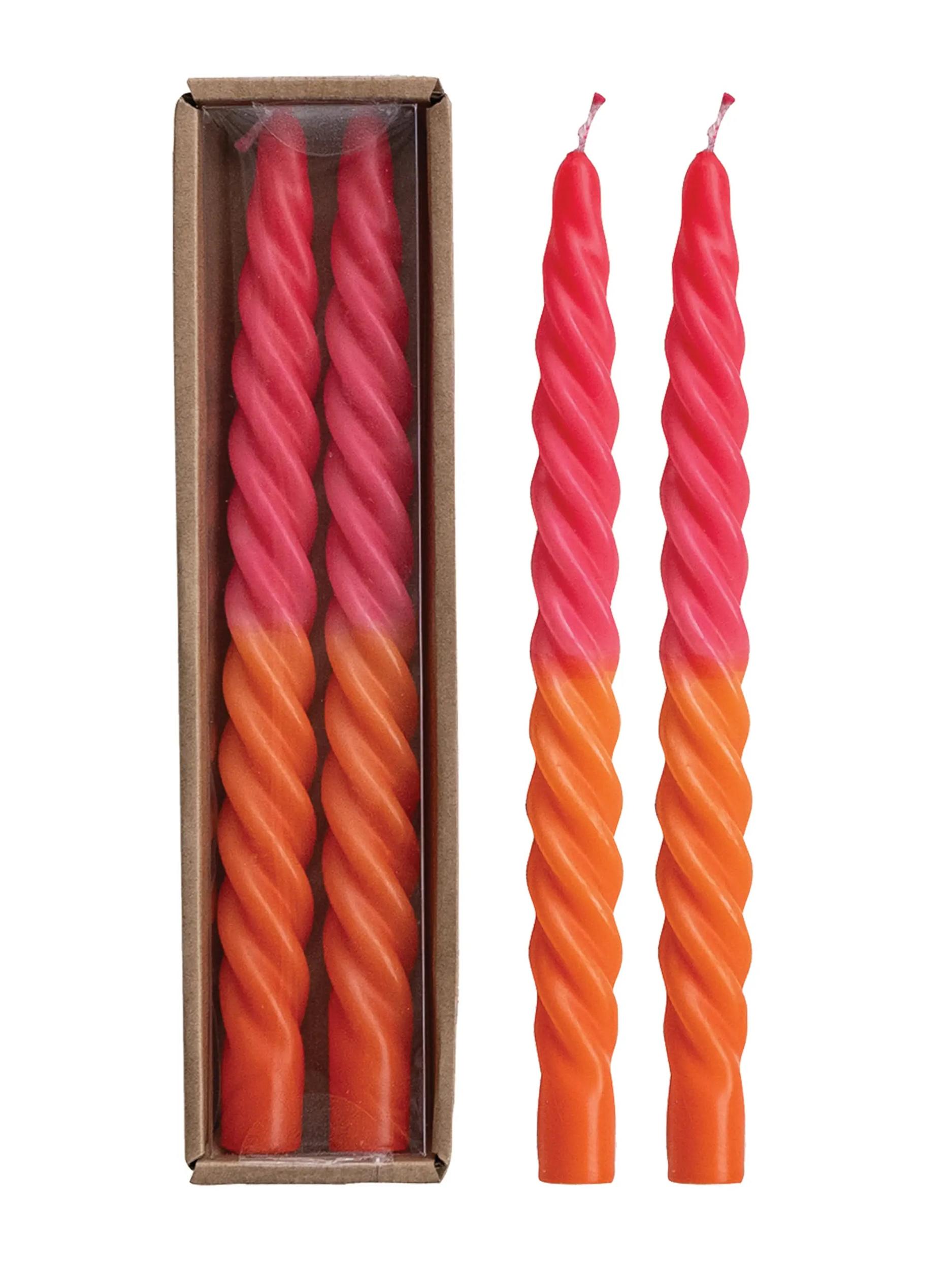 Taper Candles, Set of 2 - Pink Product Image