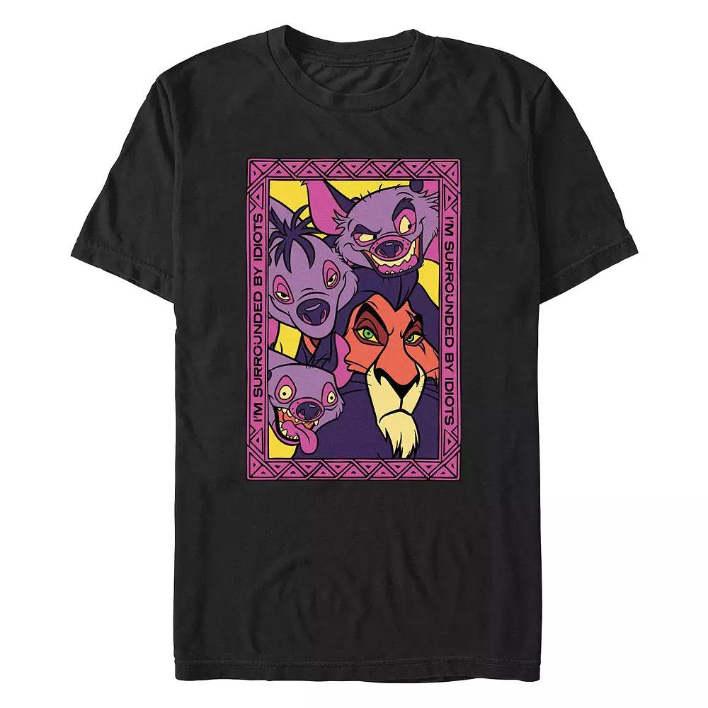 Disney's The Lion King Scar I'm Surrounded By Idiots Men's Graphic Tee,  Product Image