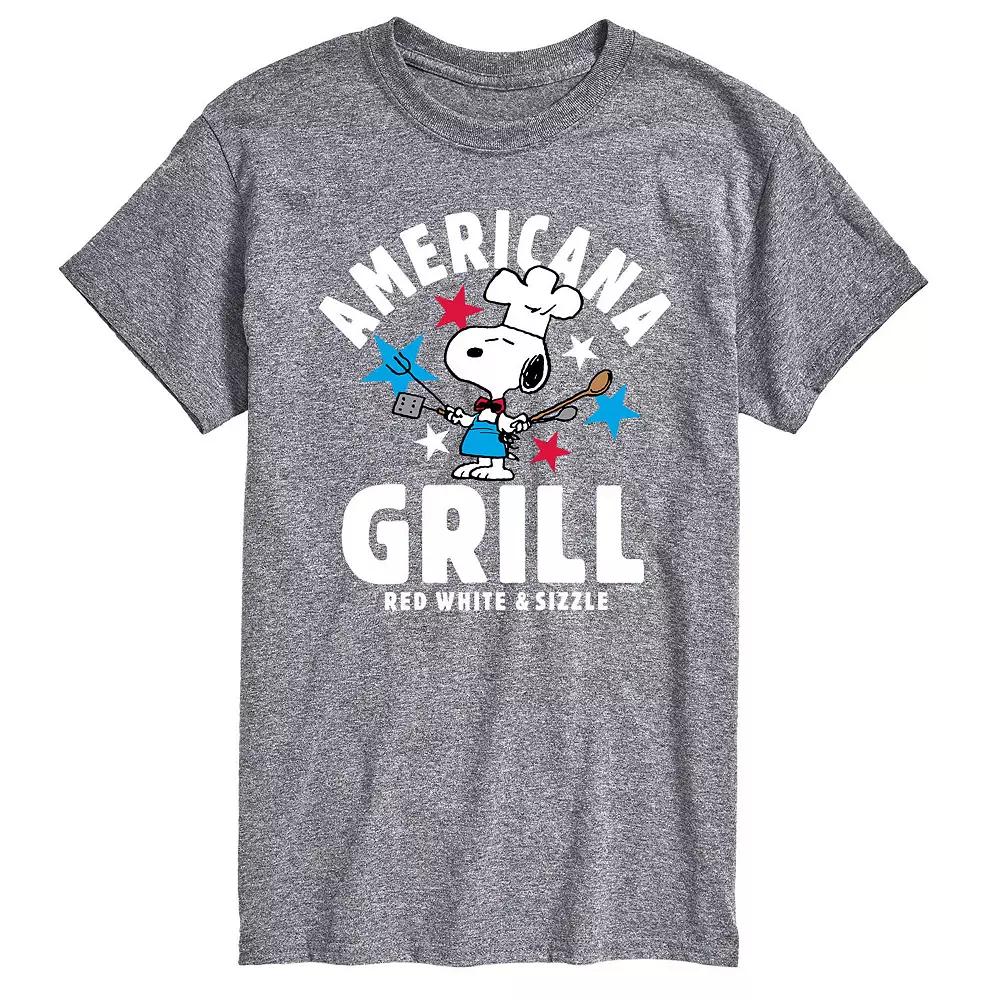 Men's Peanuts Americana Grill Tee,  Product Image