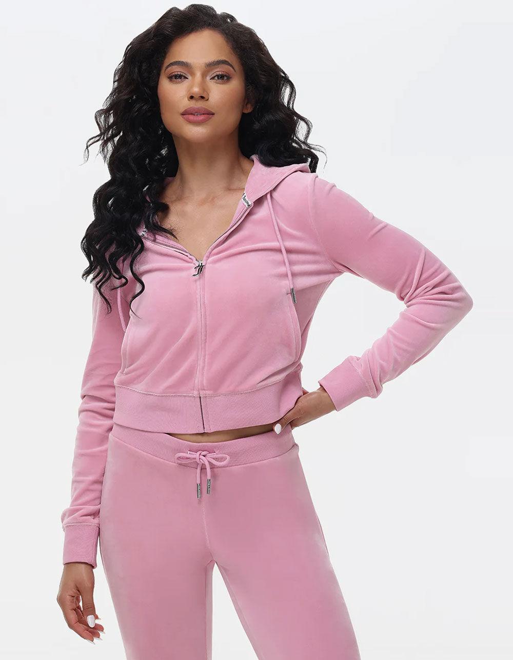 JUICY COUTURE OG Big Bling Womens Hoodie - BUBBLEGUM Product Image
