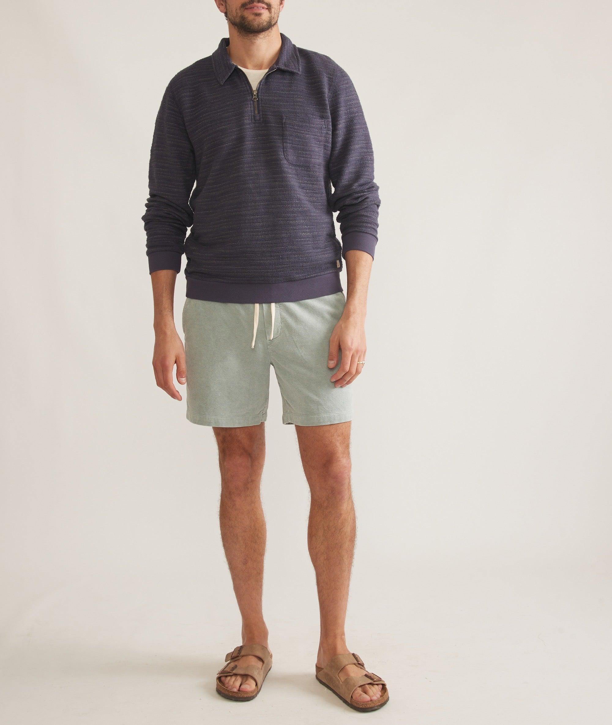 Textured Stripe Quarter Zip Product Image