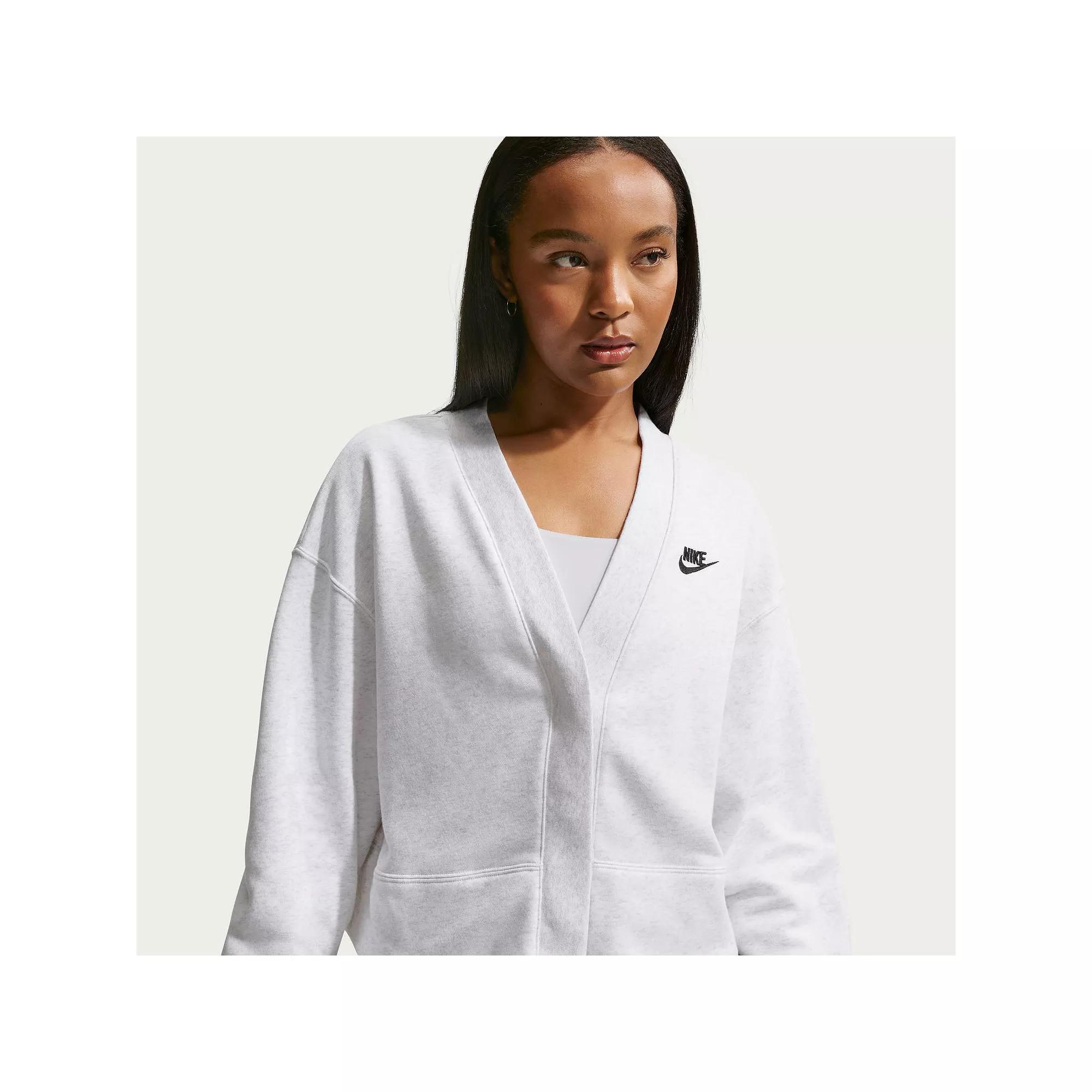 Women's Nike Club Fleece Loose Cardigan,  Product Image