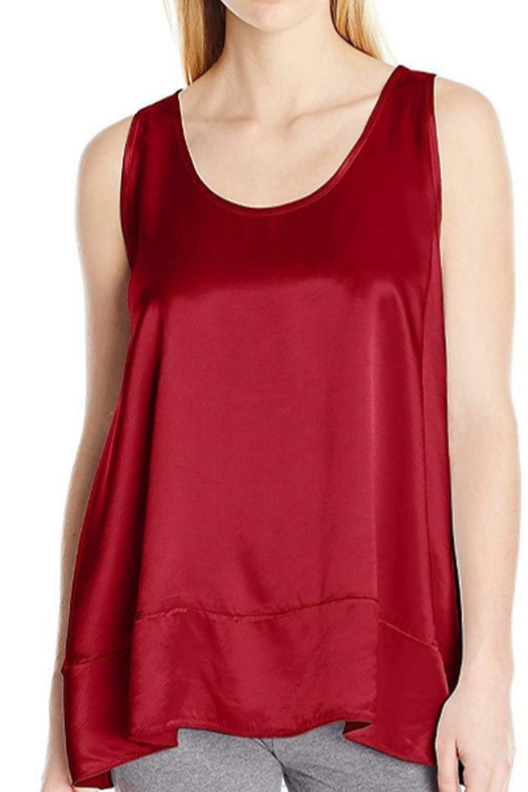 NATALIE SATIN RUFFLE TANK Product Image
