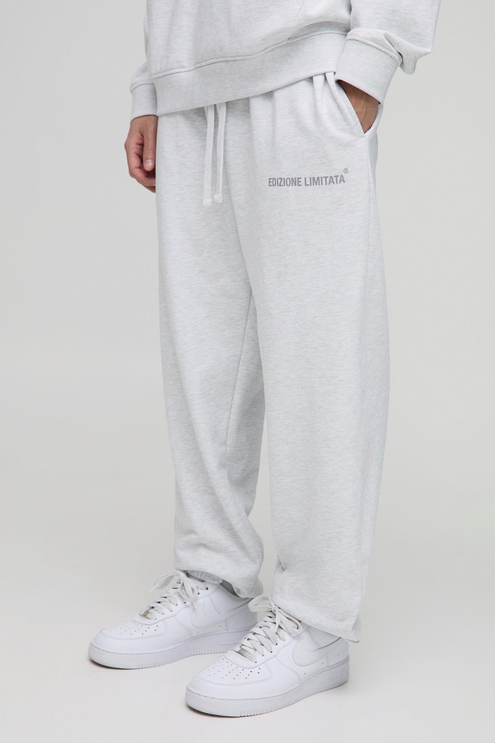 Oversized Edizione Limitata Heavyweight Sweatpants | boohooMAN USA Product Image