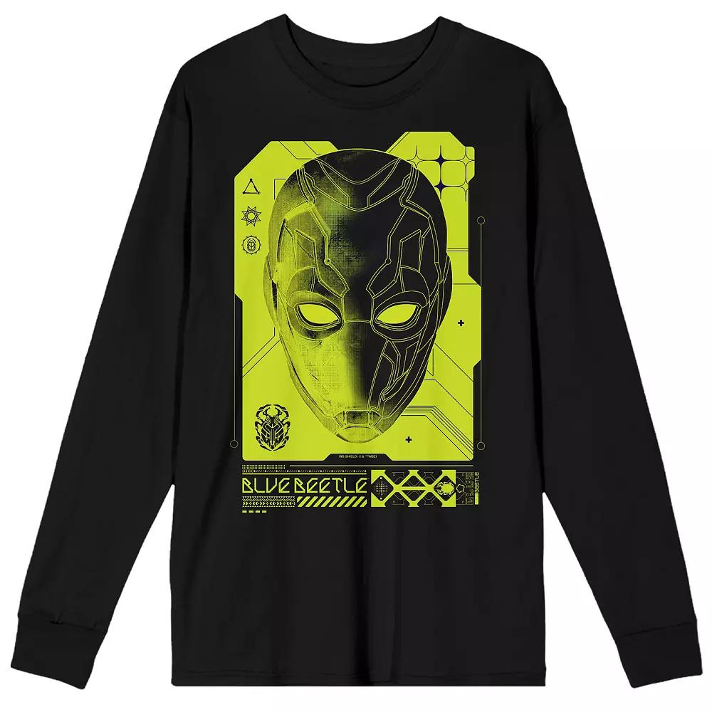 Men's Blue Beetle Mask Graphic Tee,  Product Image