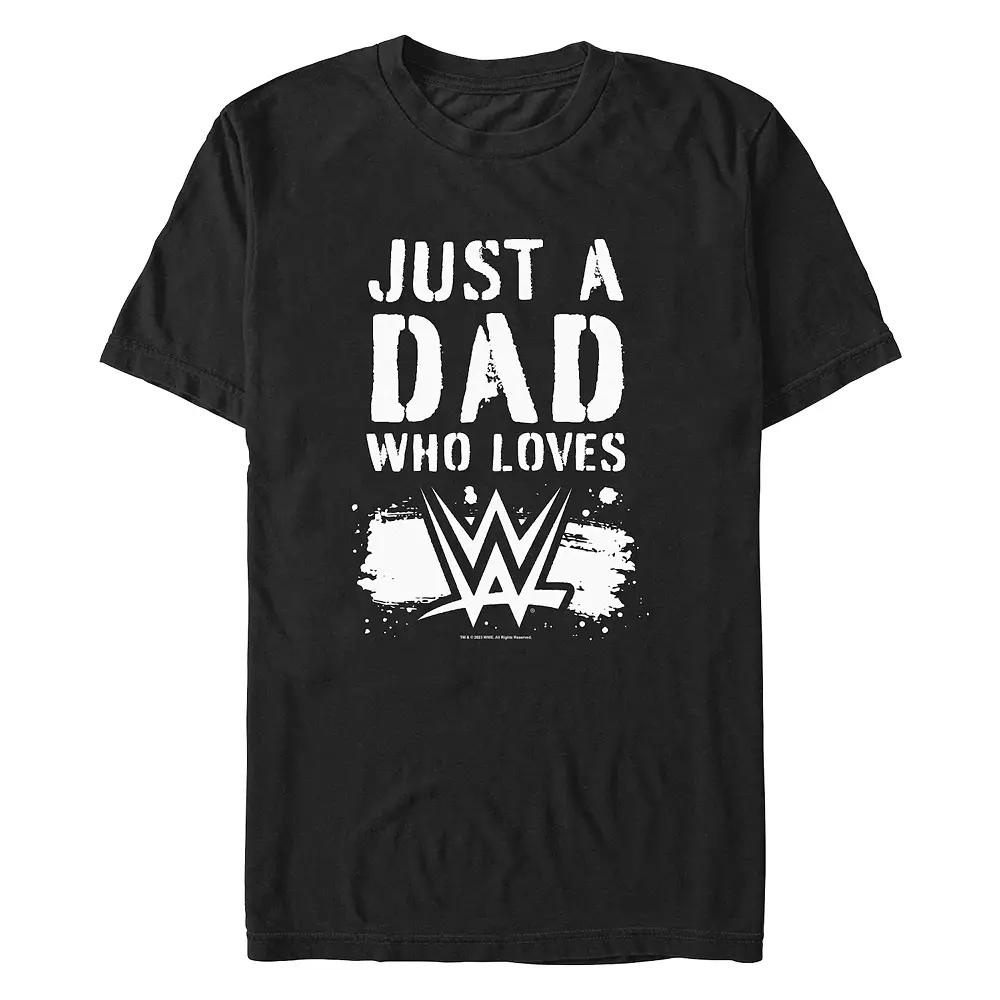 Men's Just A Dad Who Loves WWE Graphic Tee,  Product Image