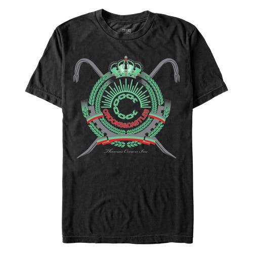 Men's Crooks & Castles Thomas Crown Inc. Green Coat of Arms  Graphic T-Shirt Product Image